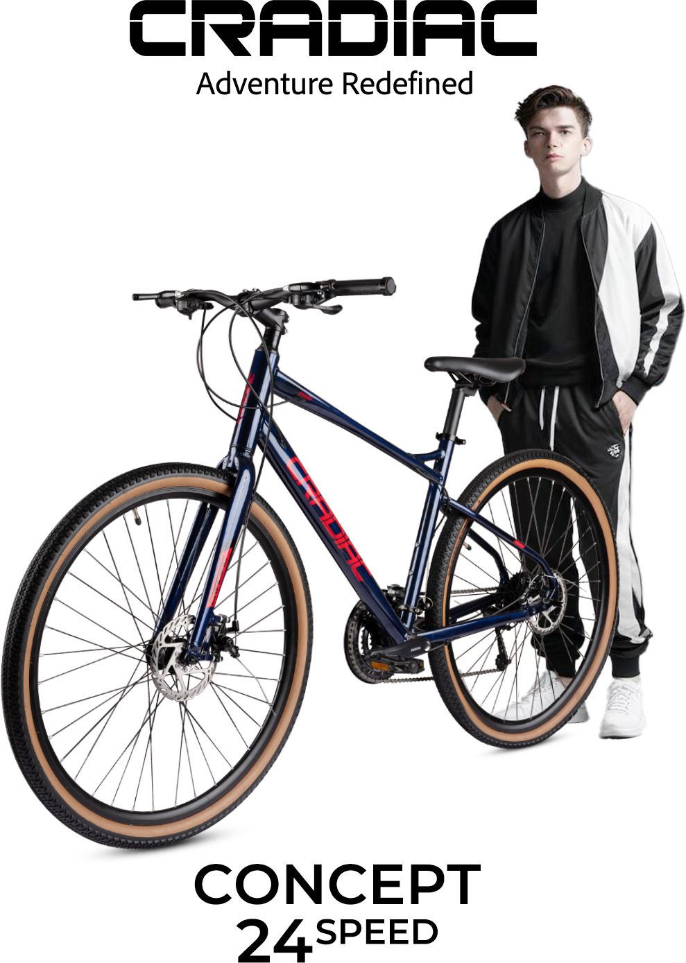 CONCEPT 24 SPEED 700C T (inch) Hybrid Cycle/City Bike-image-2