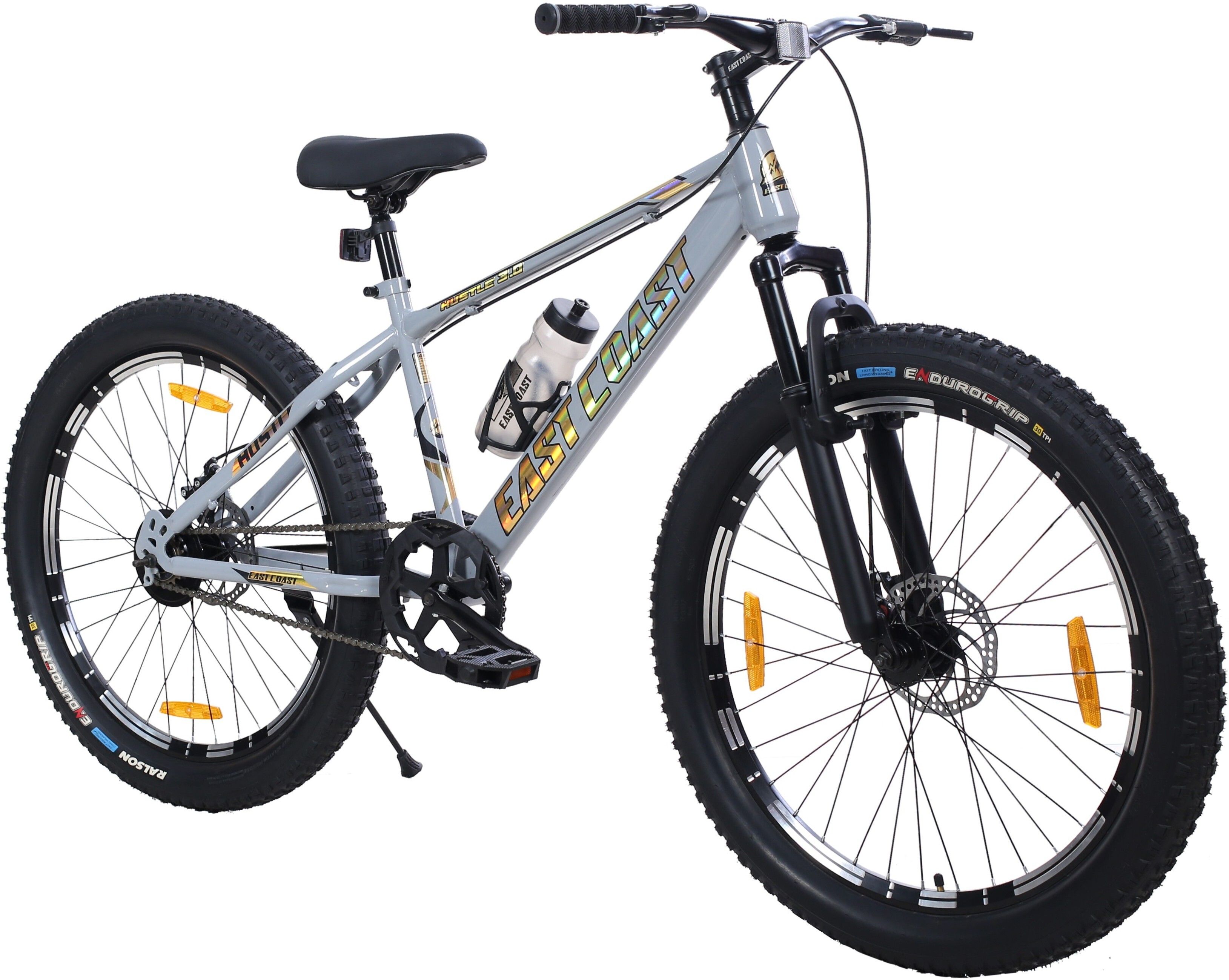 Hustle Gold 26T cycle II Double Disc II Fat Tyres II Double Wall Alloy Rims 26 T (inch) Mountain Cycle-image-11