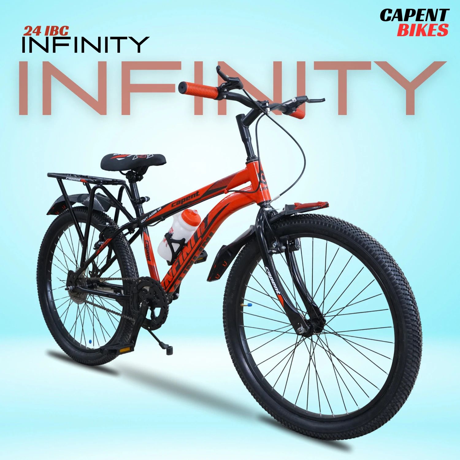Infinity 24T IBC Cycle with Carrier for Big Kids Boys/Girls 9 to 13 age 24 T (inch) Road Cycle-image-38