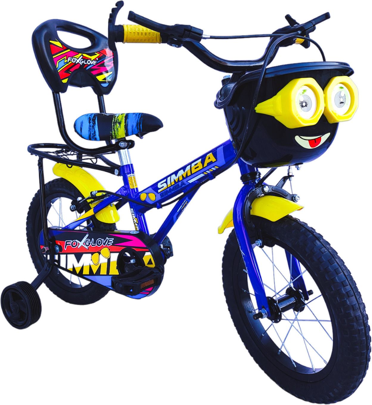 SIMMBA 14.235 KIDS CYCLE FANCY BLUE 2 TO 5 YRS 90% FITTED 14 T (inch) Road Cycle-image-32