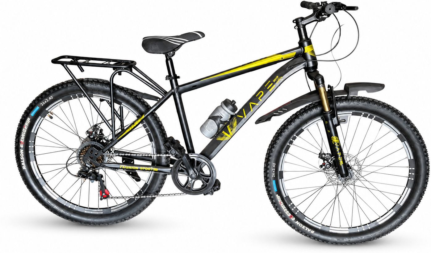 Imported Frame|| Double Disc || 7 Speed || Front Suspension ||ALLOY RIM 26 T (inch) Mountain Cycle-image-18