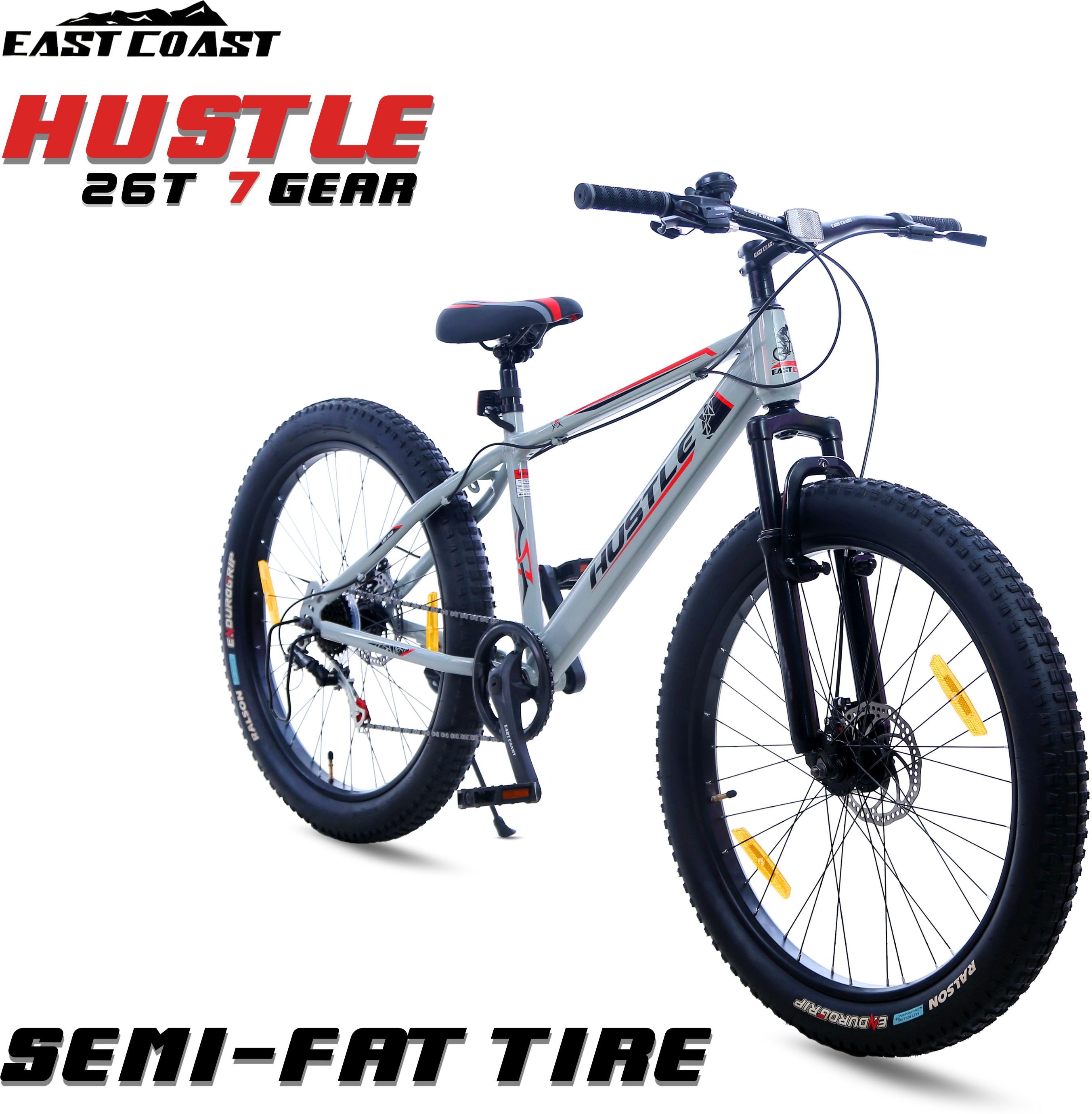 Hustle With (7Speed) Sky Scraper 26 T (inch) Fat Tyre Cycle-image-25