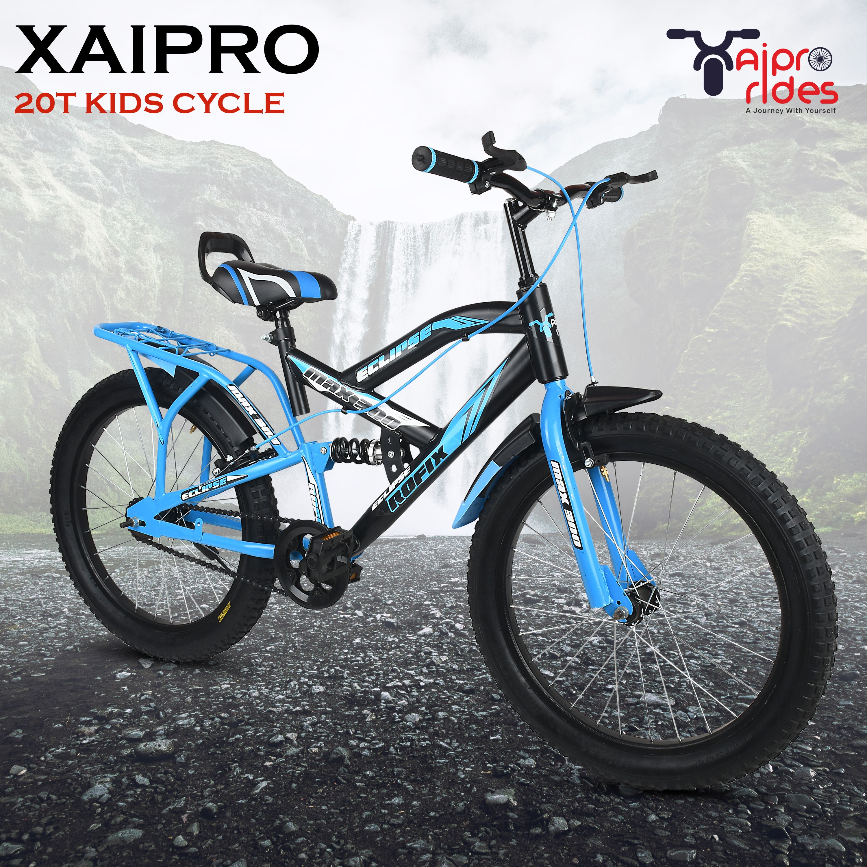 20T MAX300 SHOCKER SKYBLUE CYCLE FOR KIDS 20 T (inch) BMX Cycle-image-46