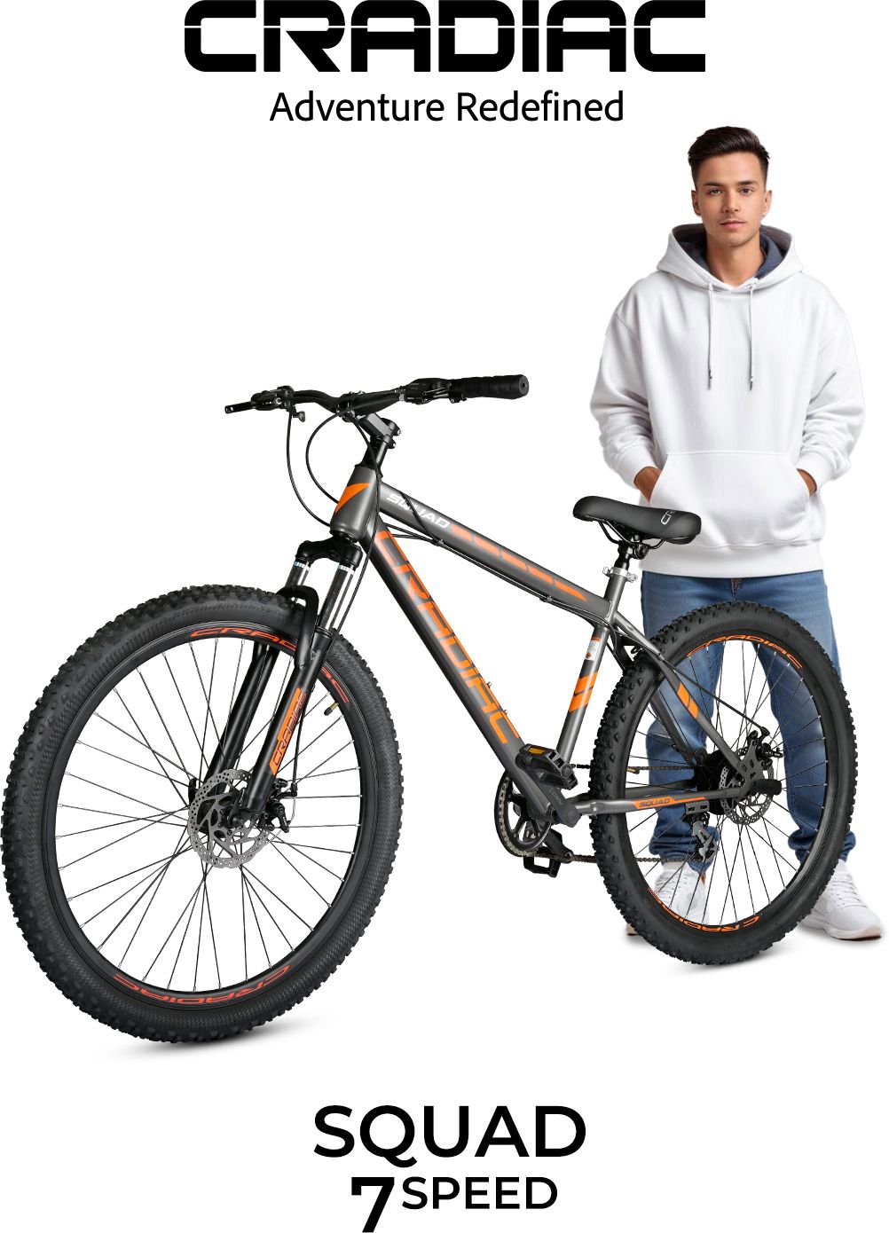 Squad 7 Speed Grey 29 T (inch) Mountain Cycle-image-36
