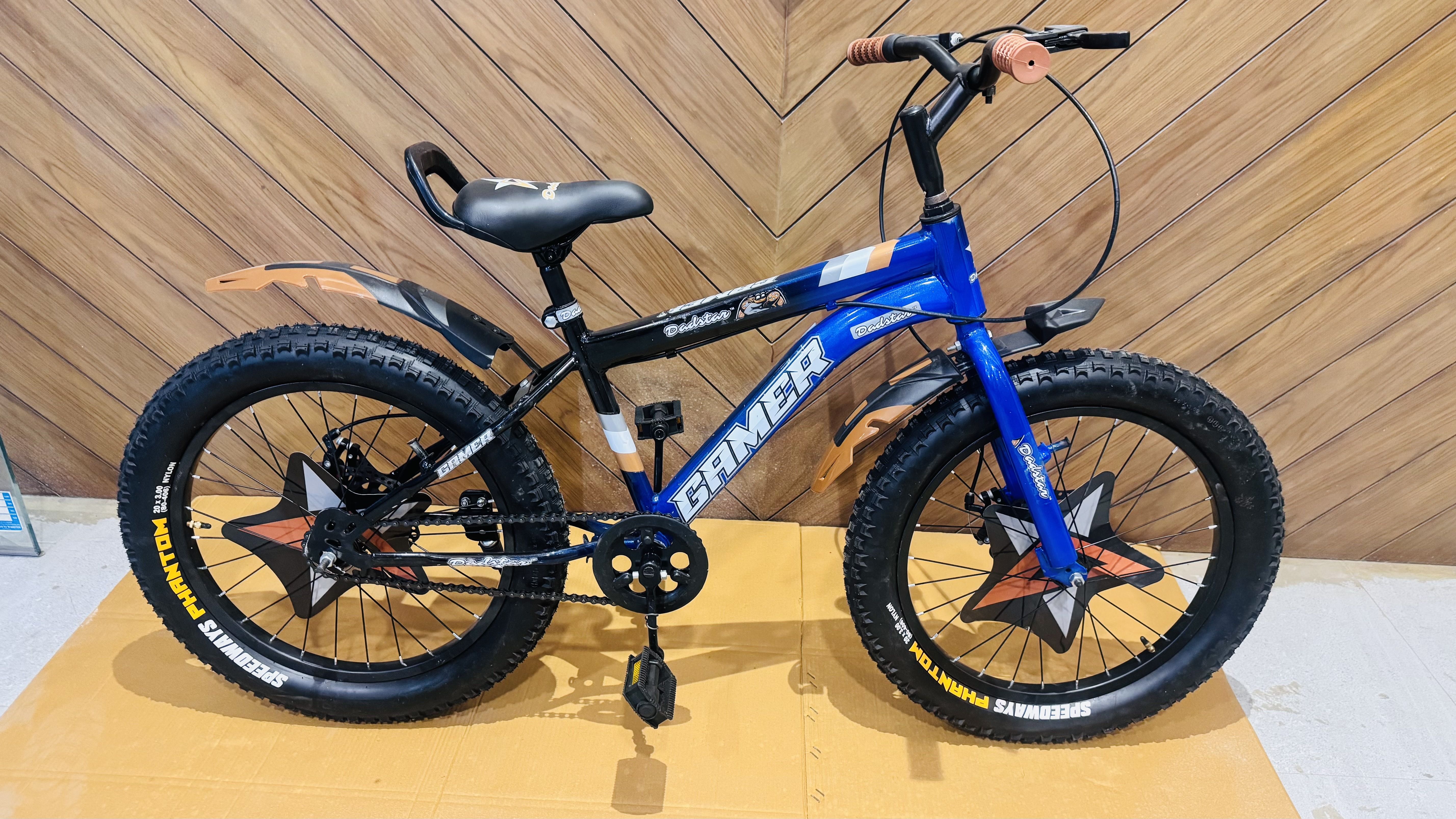 dadstar GAMER 20 INCH FAT TYRE BICYCLE DOUBLE DISC SUITABLE FOR 5 TO 10 YEARS KIDS 20 T (inch) Road Cycle-picture-11