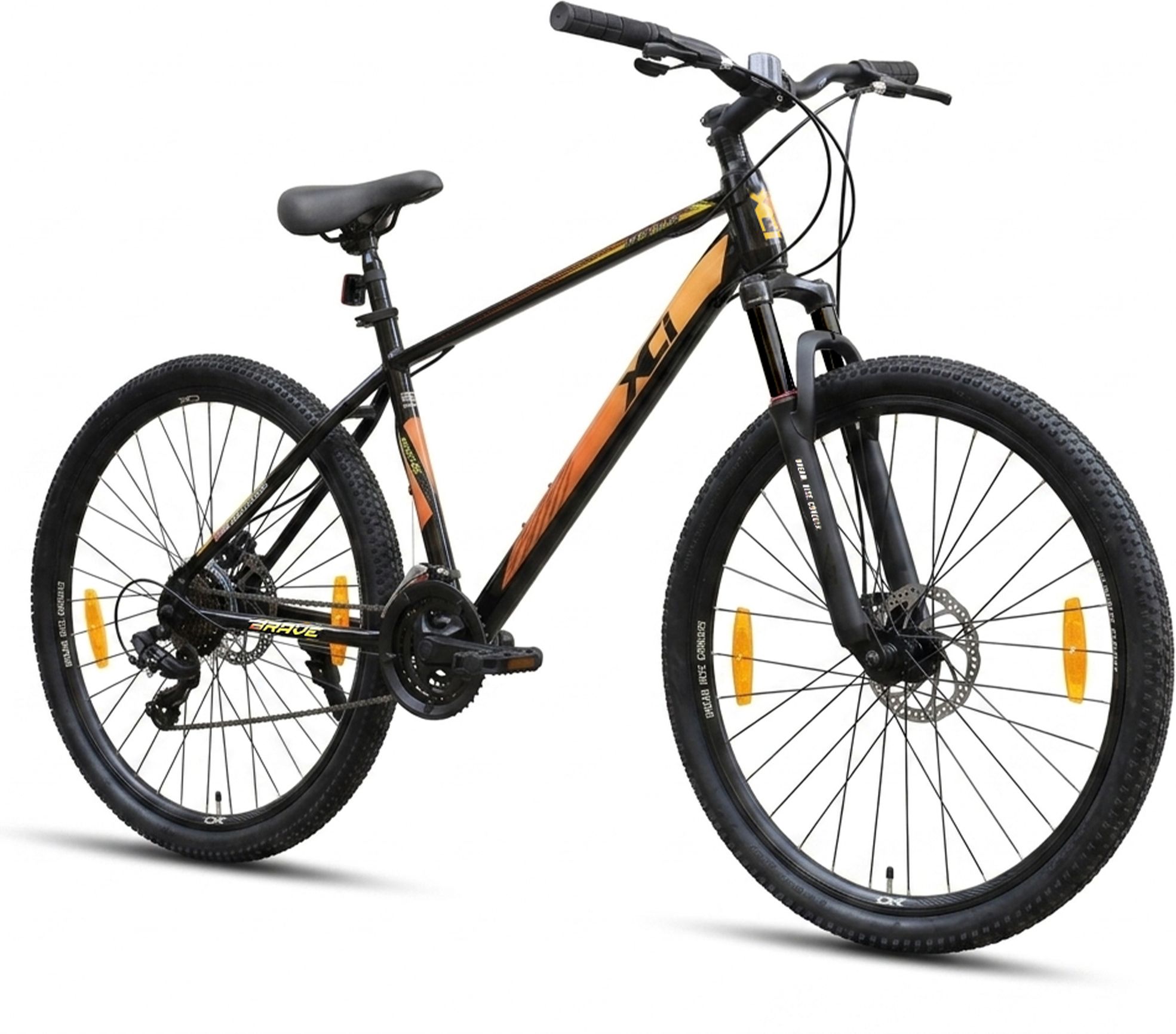 Brave Shimano Geared for Men TUF SHOX Front Suspension 21 Speed MTB 29 T (inch) Mountain Cycle-image-40