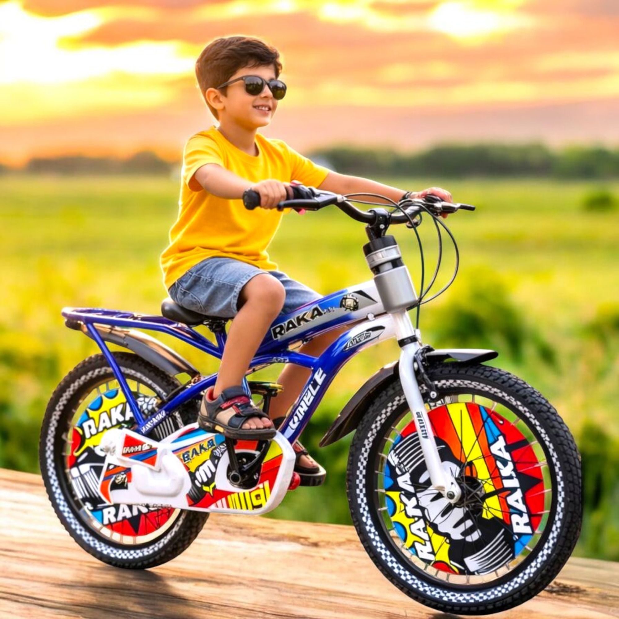 20T Dumble Frame Kids Cycle for Boys Girls Age 5-8 Years Dual Color 20 T (inch) Mountain Cycle-image-40