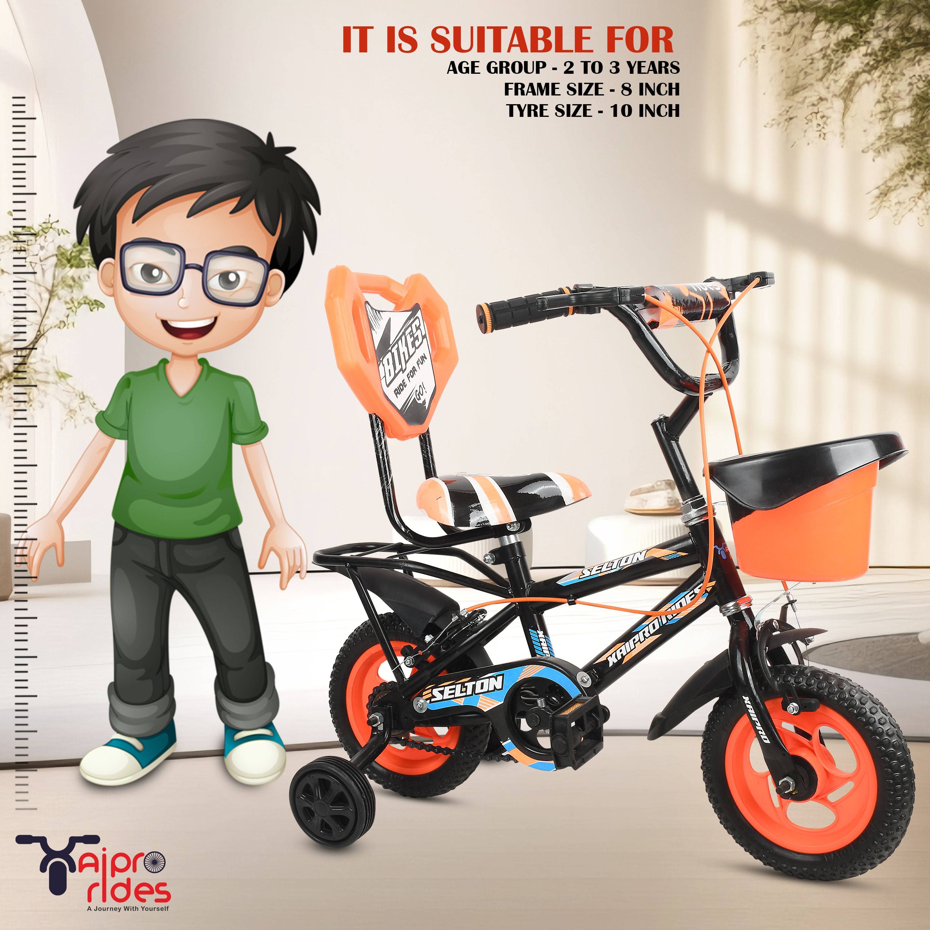 adrenex 14T PREMIUM BICYCLE FOR 3 TO 5 YEAR KIDS 14 T (inch) BMX Cycle-picture-14