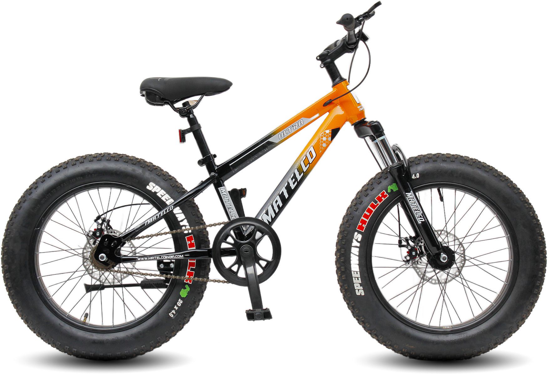 FATBIKE 20x400 ORANGE BLACK 20 T (inch) Mountain Cycle-image-9