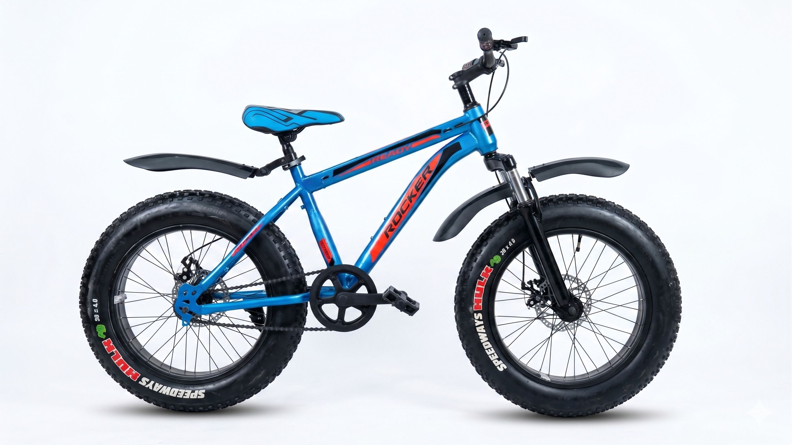 Rocker 20T Blue with Multicolored Fat Tyre Cycle 20 T (inch) Fat Tyre Cycle-image-15