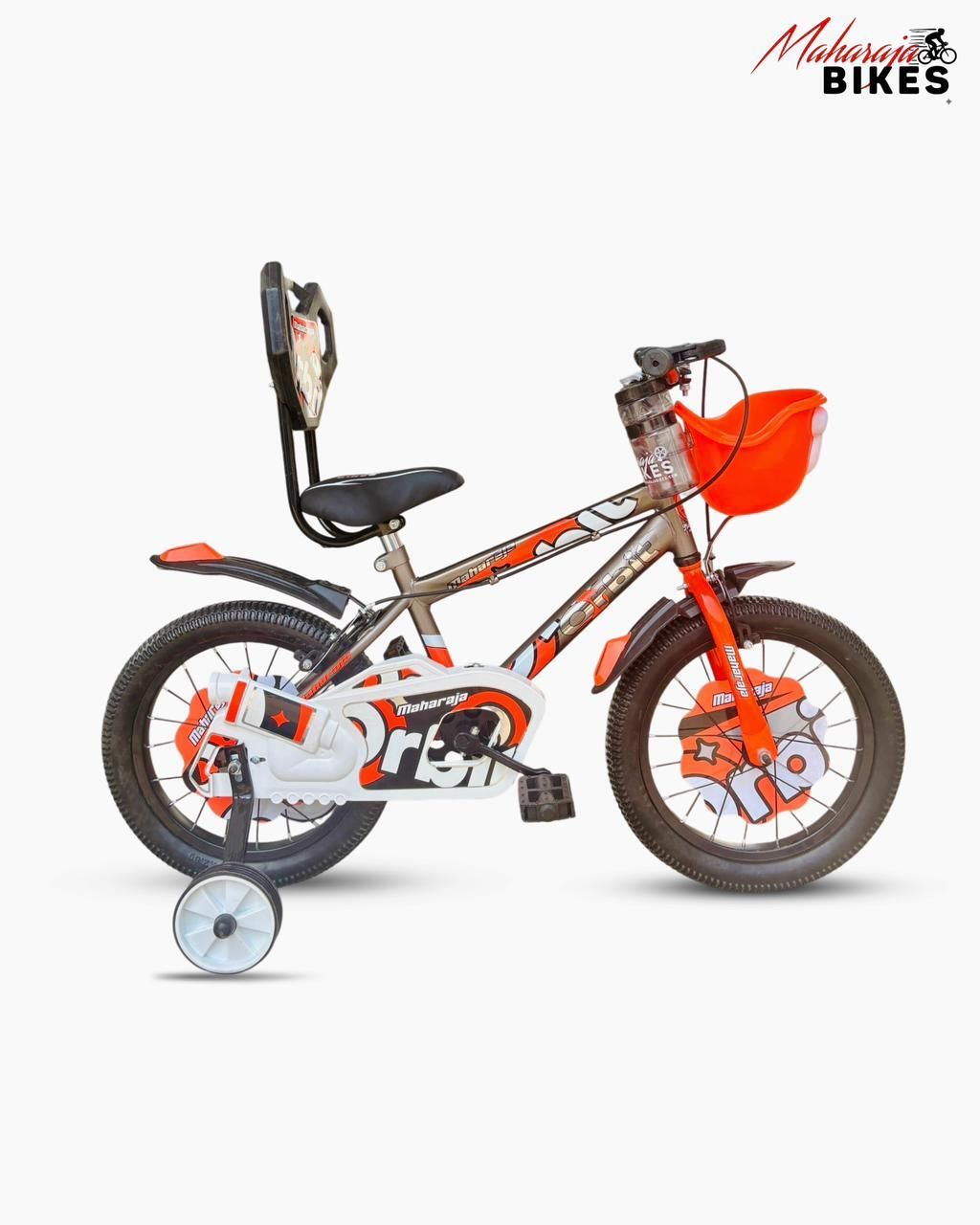 Orbit 16T Kids Cycle with Training Wheels, Front Basket & Water Bottle 16 T (inch) BMX Cycle-image-30