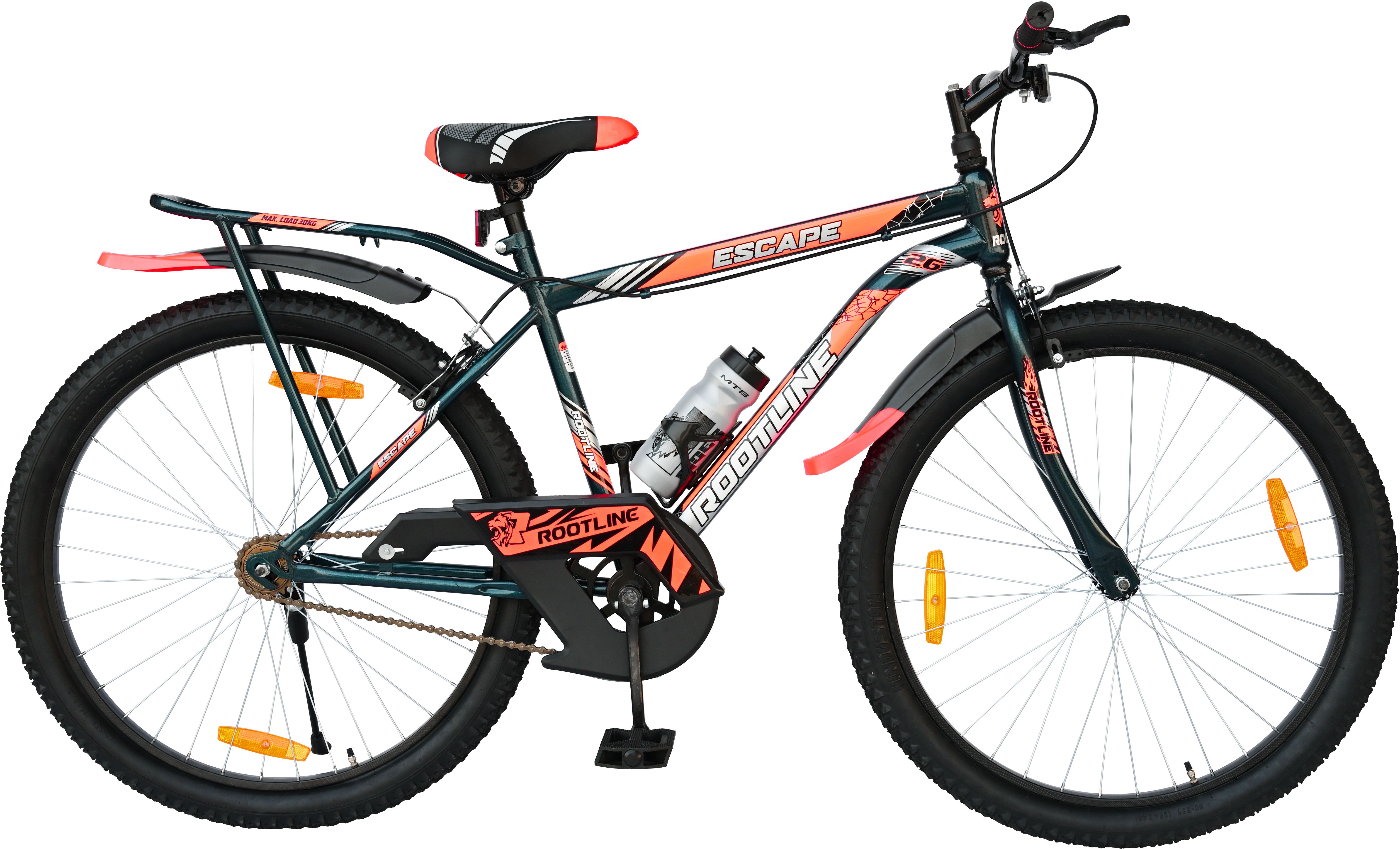 Escape Green With Stylish Integrated Carrier 26 T (inch) Mountain Cycle-image-28