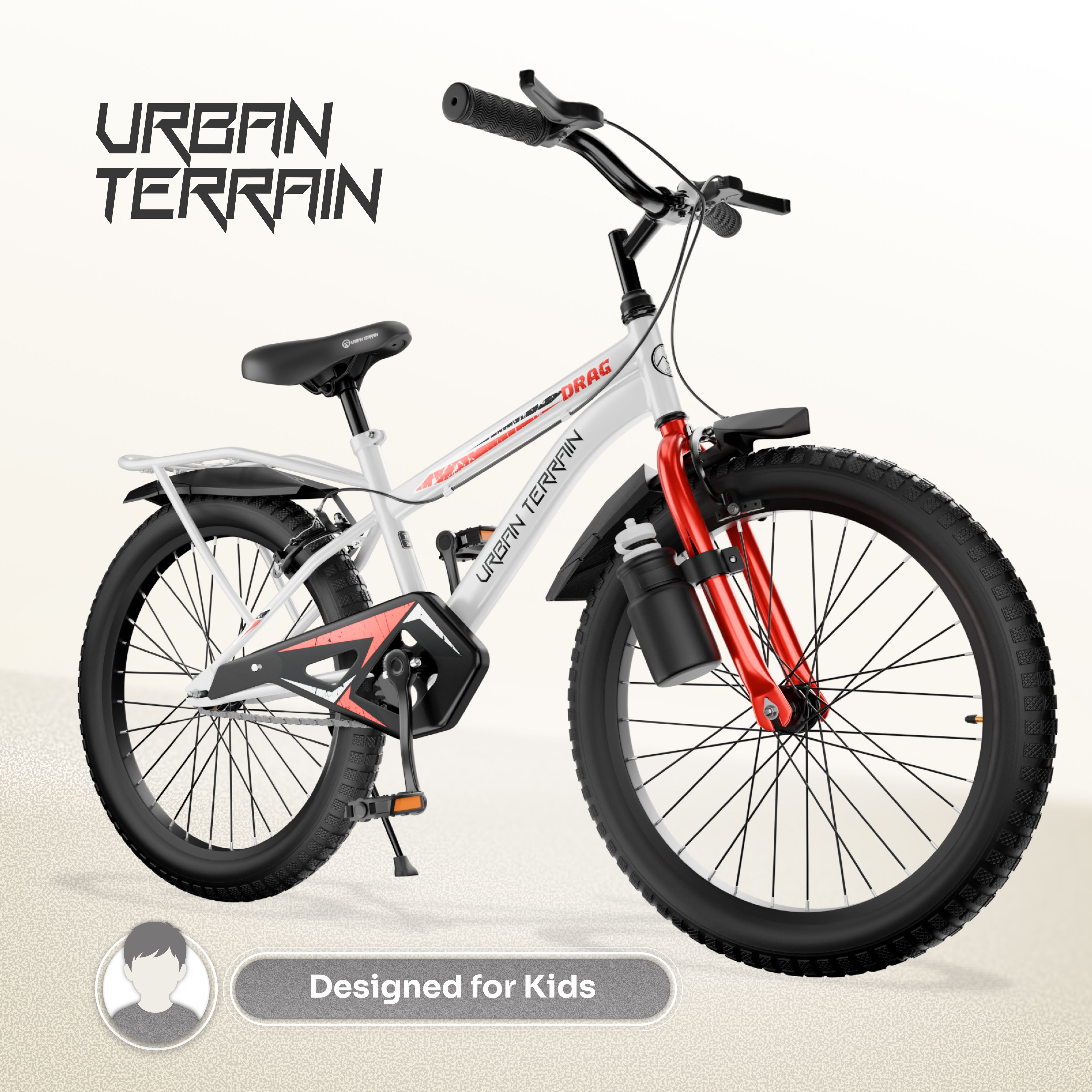 Drag Kids Cycle, White 20 T (inch) Road Cycle-image-31