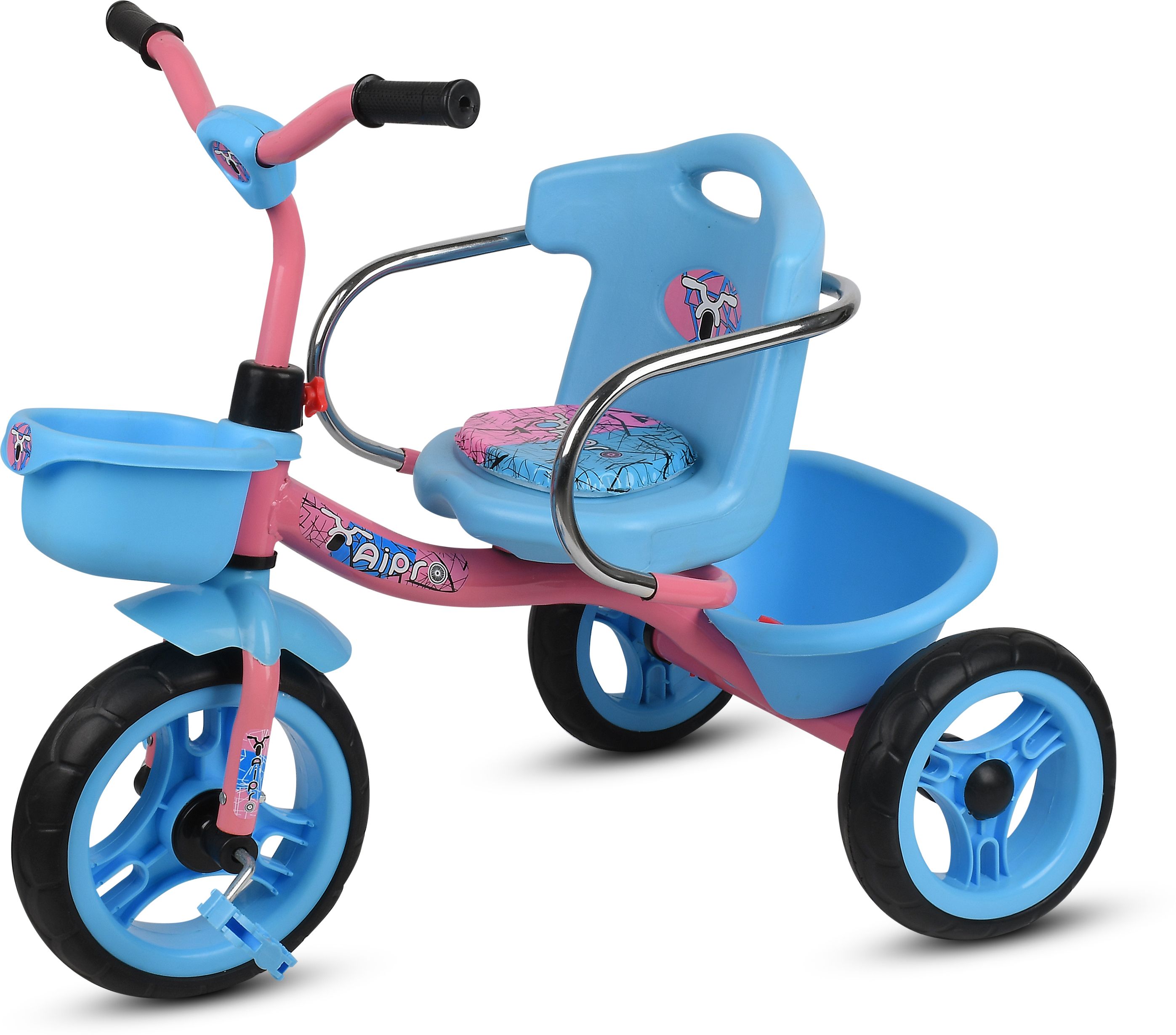 XR-100 BABY PINK TRICYCLE FOR BOYS AND GIRLS 10 T (inch) Road Cycle-image-17