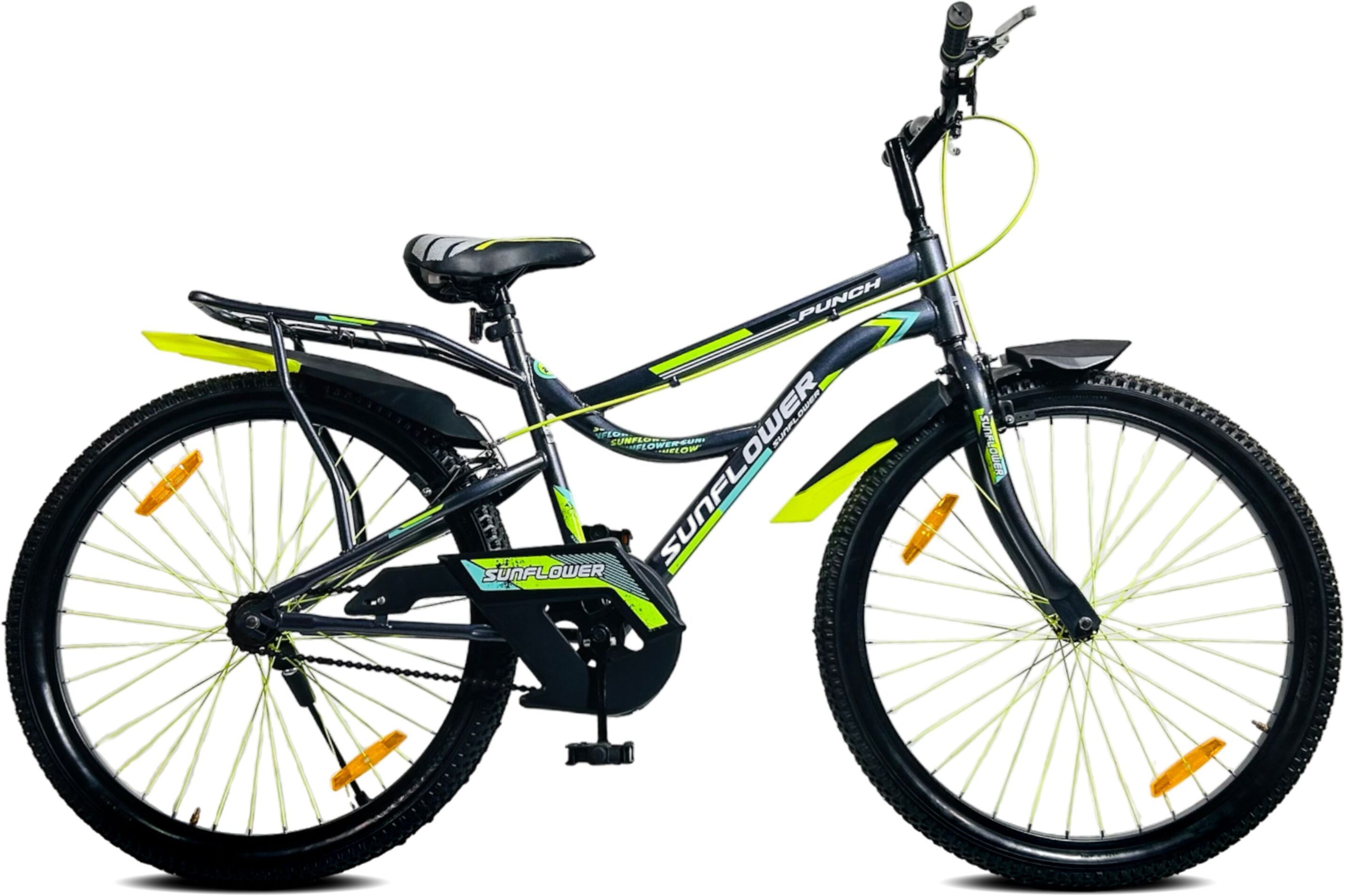 sunflower PUNCH 26T X2.40 TYRE TUBE KIDS CYCLE FOR BOYS/GIRLS - AGE 13+ YEARS 26 T (inch) Mountain Cycle-picture-19