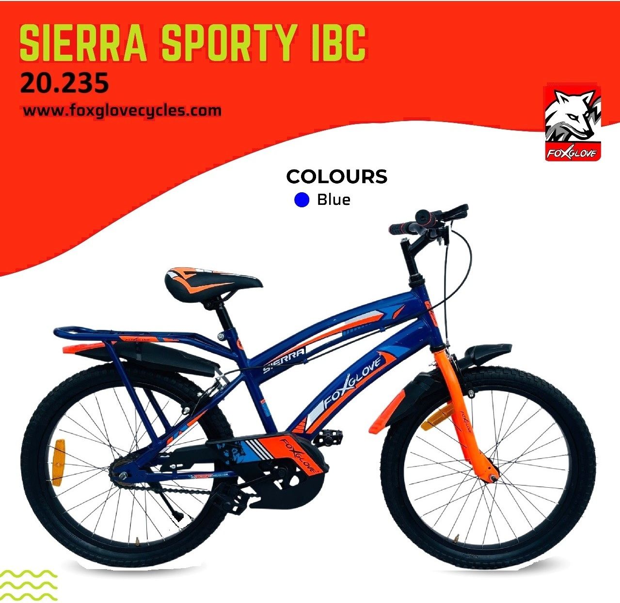 SIERRA SPORTY 20.235 IBC ROYAL BLUE STEEL FRAME FOR 5 PLUS AGE 90% FITTED 20 T (inch) Road Cycle-image-32