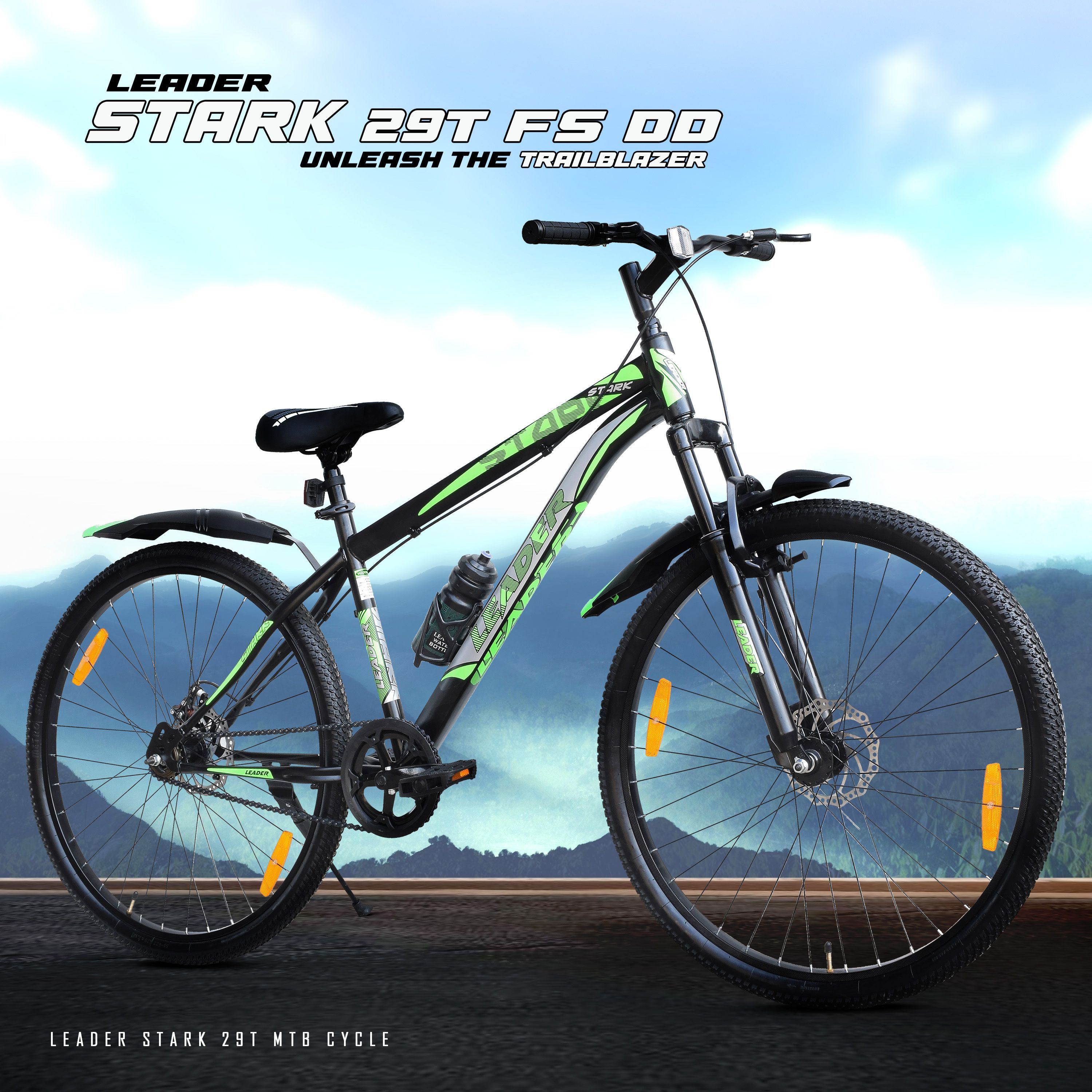 leader Stark MTB /Bike with Dual Disc Brake and Complete Accessories 29 T (inch) Mountain Cycle-picture-45