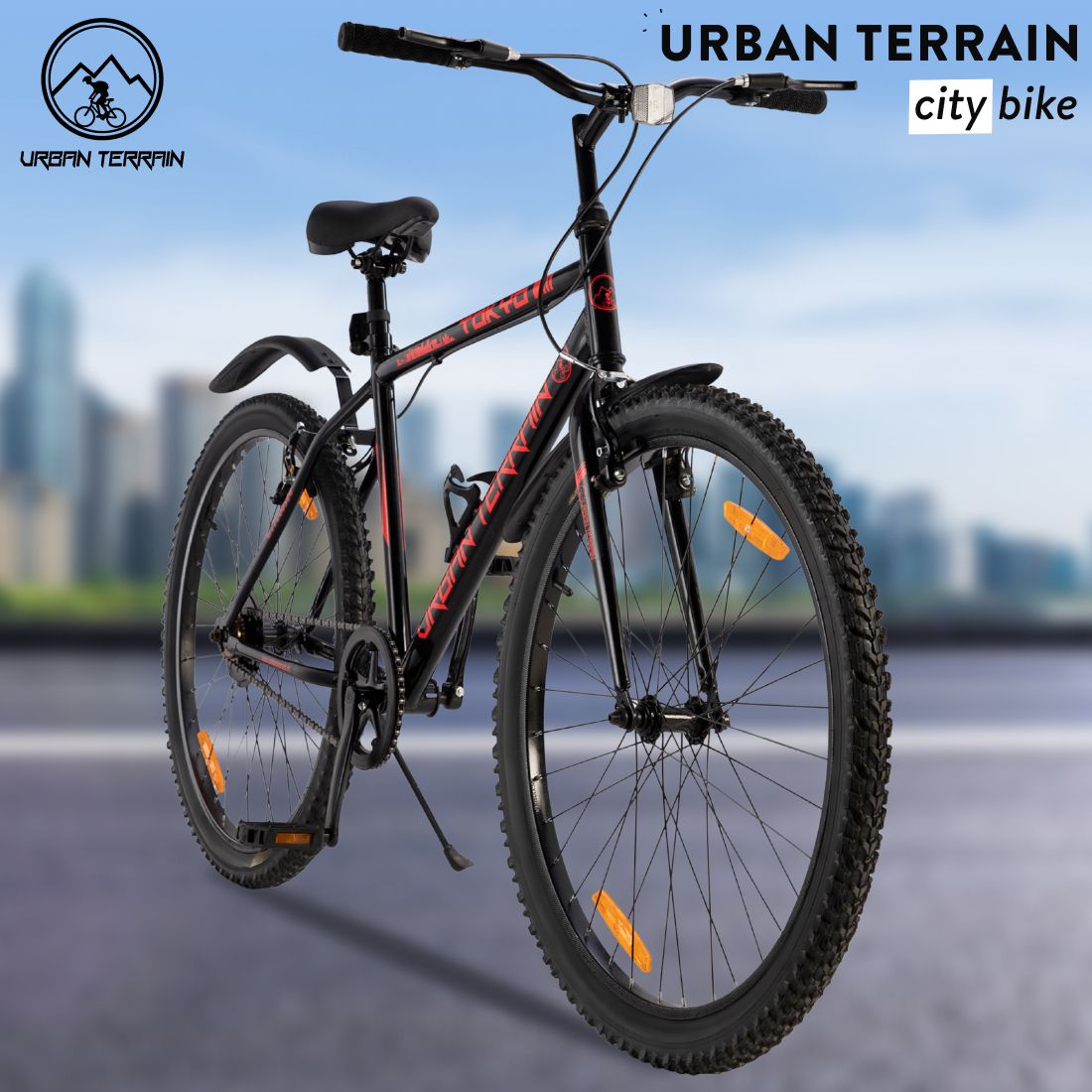 Tokyo Cycles for Men with Complete Accessories Bicycles UT7000S26 26 T (inch) Road Cycle-image-37