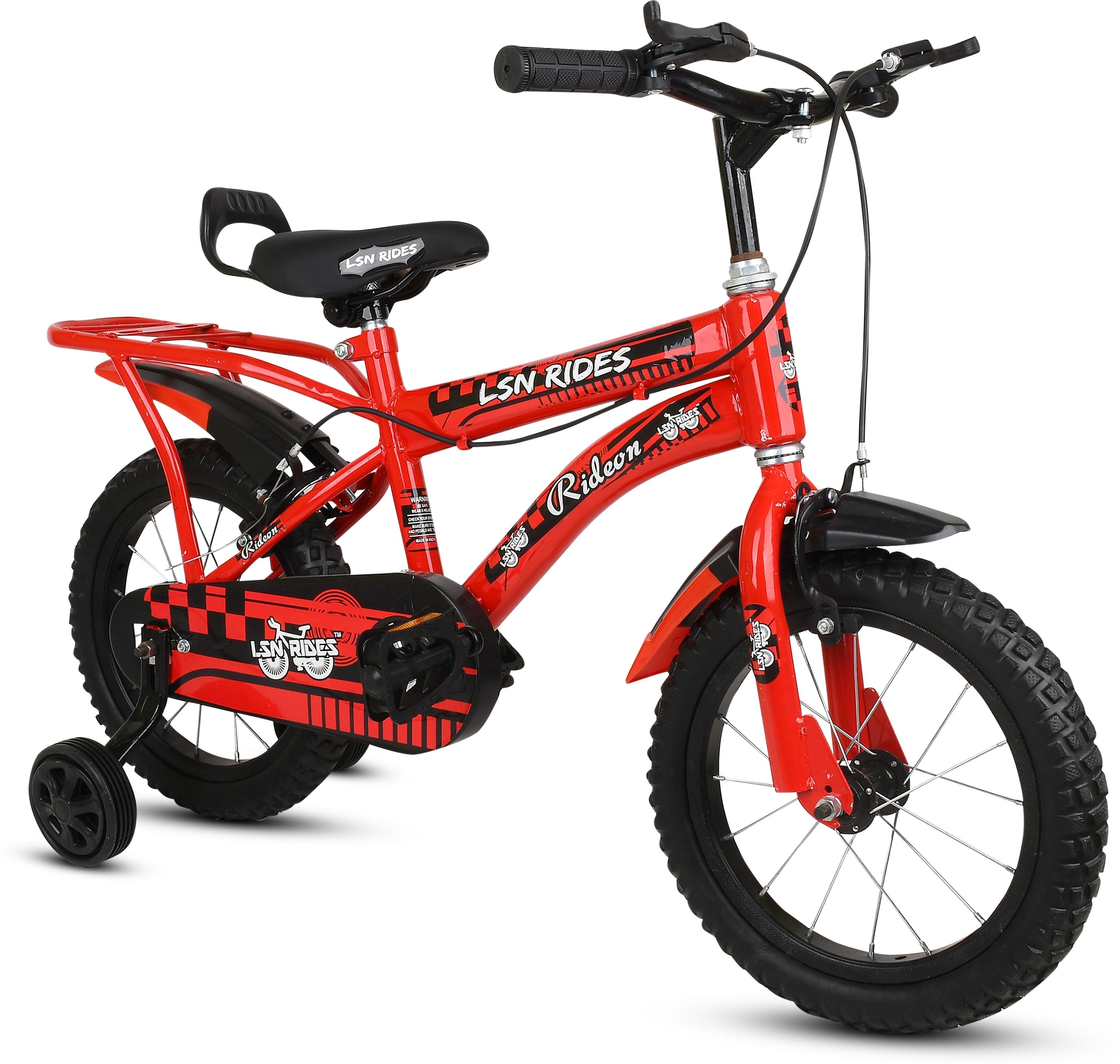 lsn rides 14T M-RIM RED RIDEON FOR KIDS 2-5 YEARS KIDS 14 T (inch) BMX Cycle-picture-16