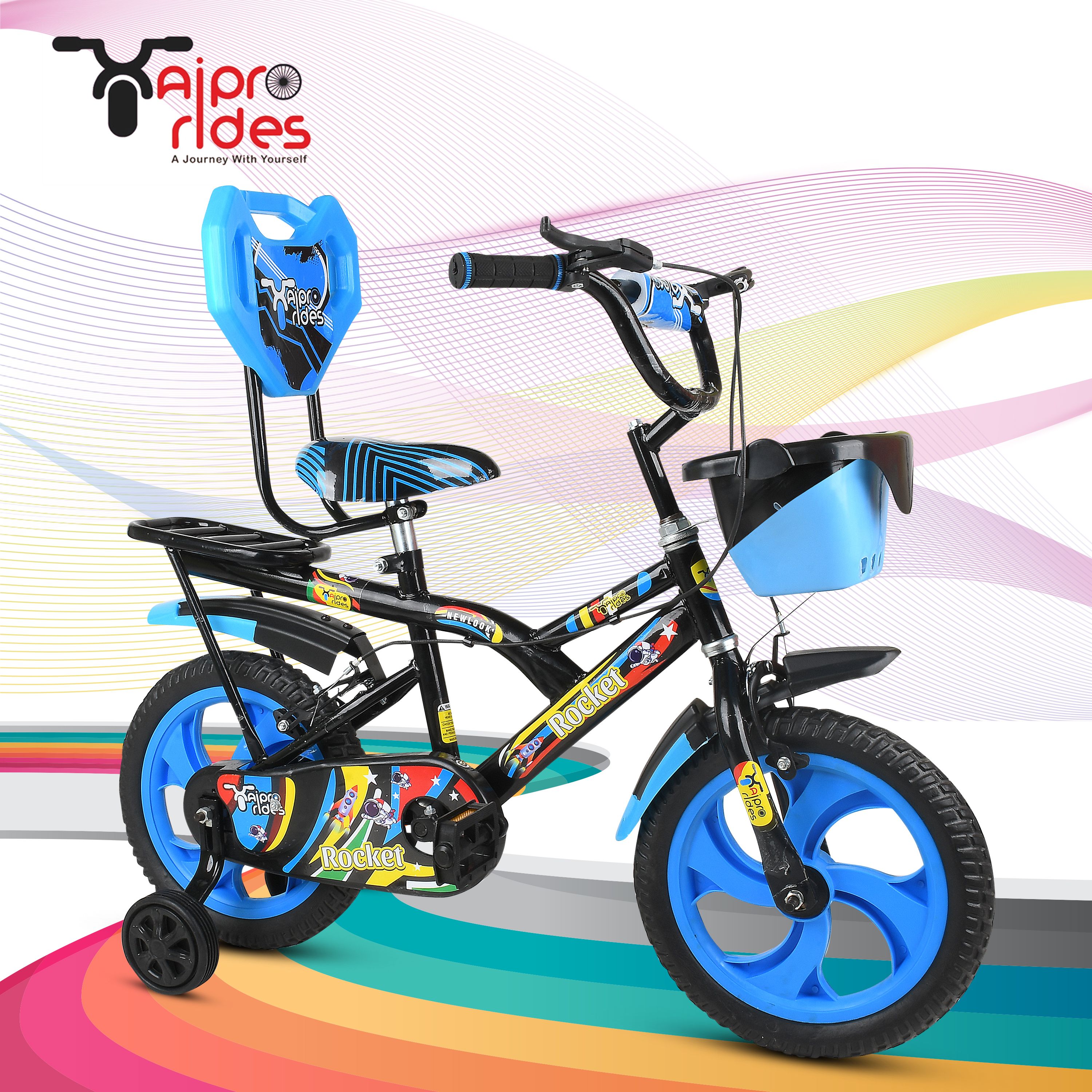 14T ROCKET SKYBLUE CYCLE FOR BOYS AND GIRLS 14 T (inch) BMX Cycle-image-16