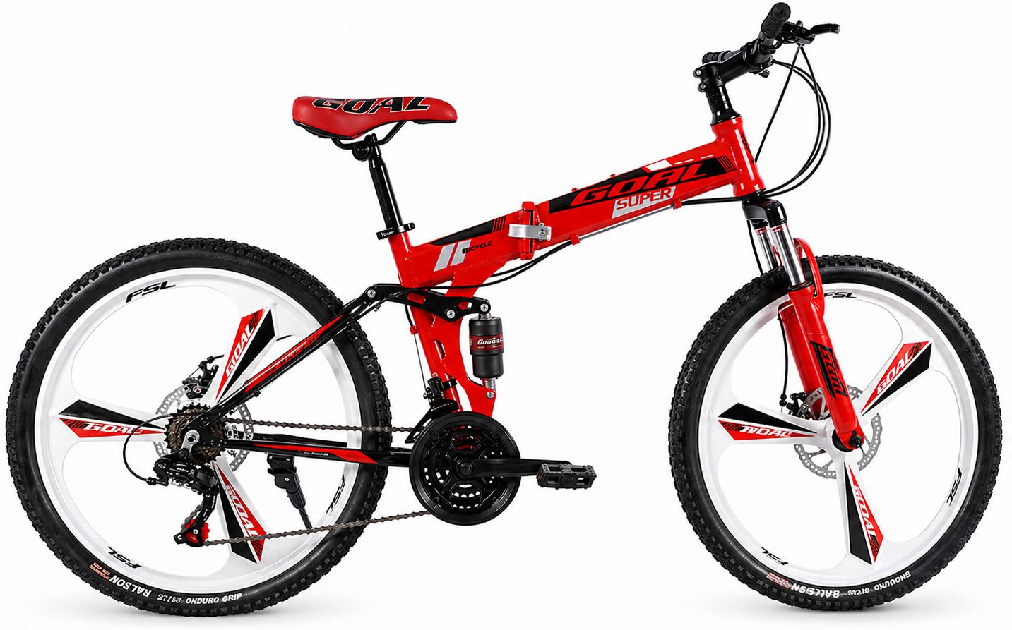 goal FOLDING BIKE || BRANDED TYRE 26X 2.40 || MULTISPEED 26 T (inch) Folding Cycle 26 T (inch) Folding Bikes/Folding Cycle-picture-10