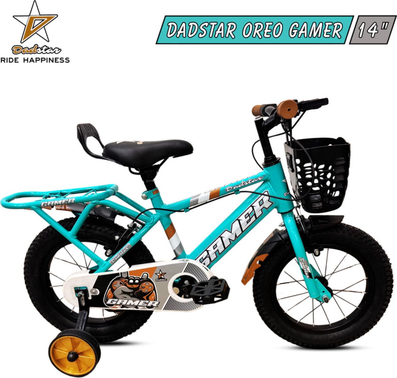 dadstar GAMER KIDS CYCLE FOR AGE 3 TO 5 YEARS 14 INCH BICYCLE FOR BOYS AND GIRLS 14 T (inch) BMX Cycle-picture-37