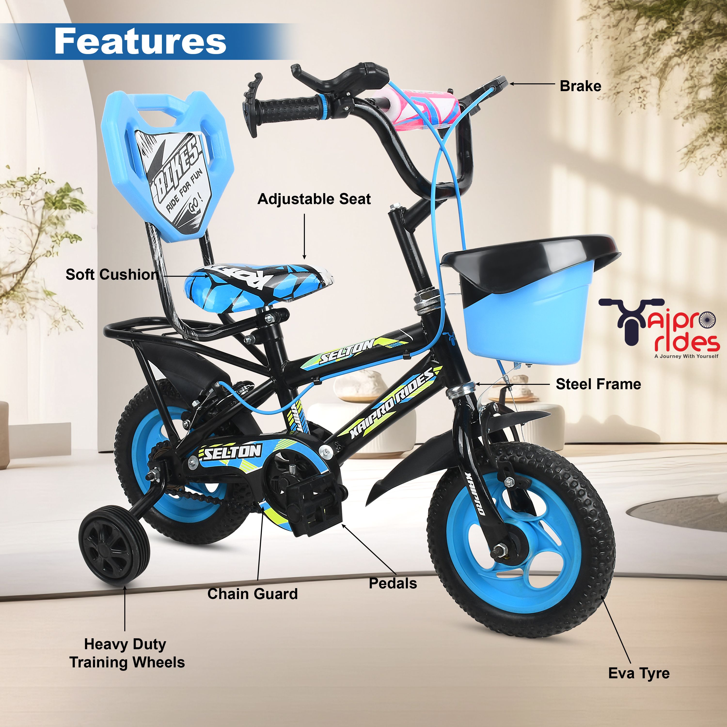 adrenex 14T PREMIUM BICYCLE FOR 3 TO 5 YEAR KIDS 14 T (inch) BMX Cycle-picture-16