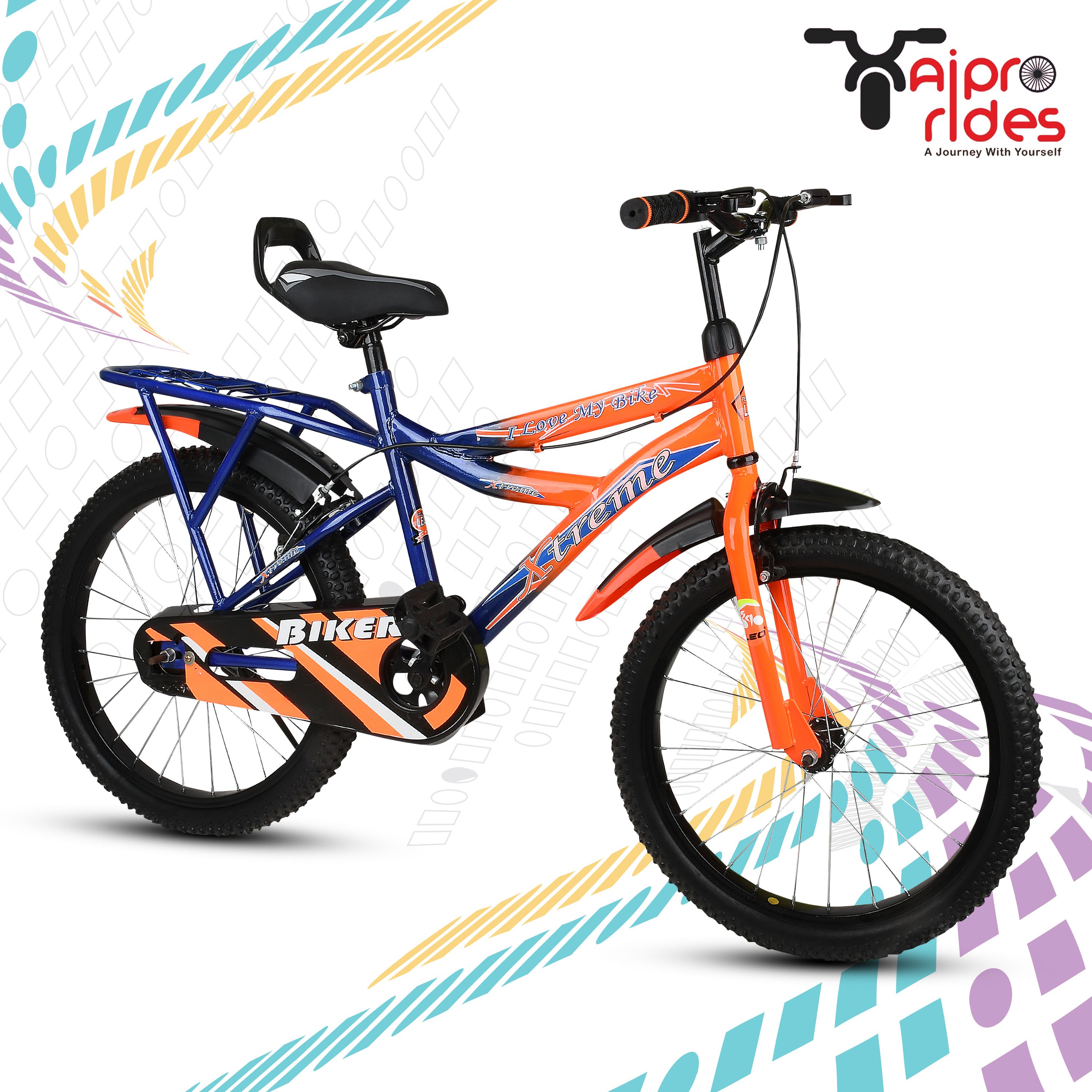 20T XTREEM FLORO ORANGE M RIM 7 TO 10 YEAR KIDS CYCLE 90% ASSEMBLE CYCLE 20 T (inch) BMX Cycle-image-36
