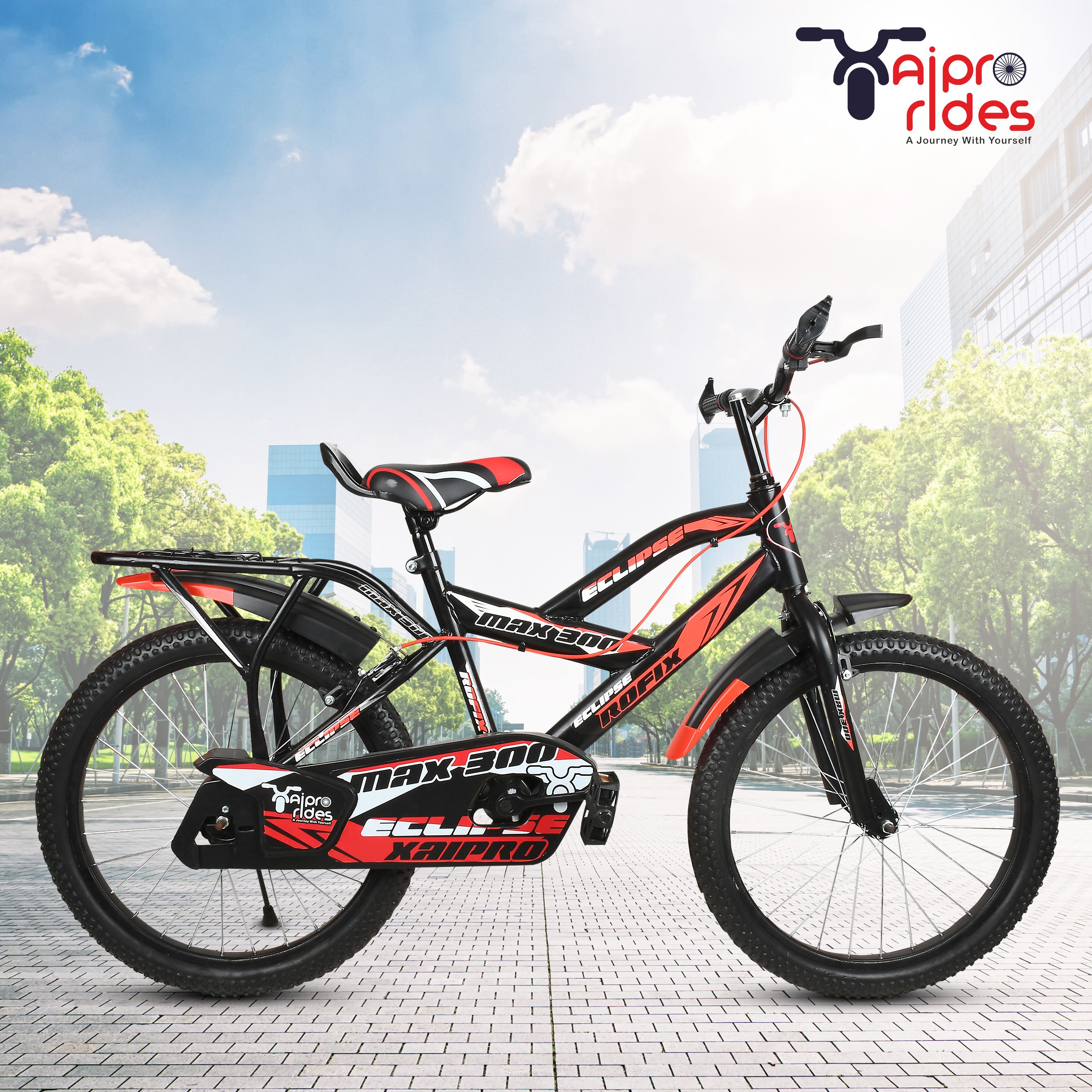 20T Xaipro Max-300 Kids Cycle Ideal for 7-10 years Red Colour (85% ASSEMBLED) 20 T (inch) Mountain Cycle-image-23