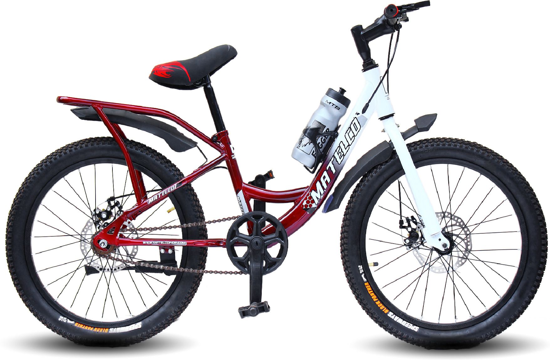 matelco ULTRA PRO 2O INCH KIDS CYCLE WITH CARRIER AND DISC BRAKE KIDS CYCLE RED 20 T (inch) Mountain Cycle-picture-23