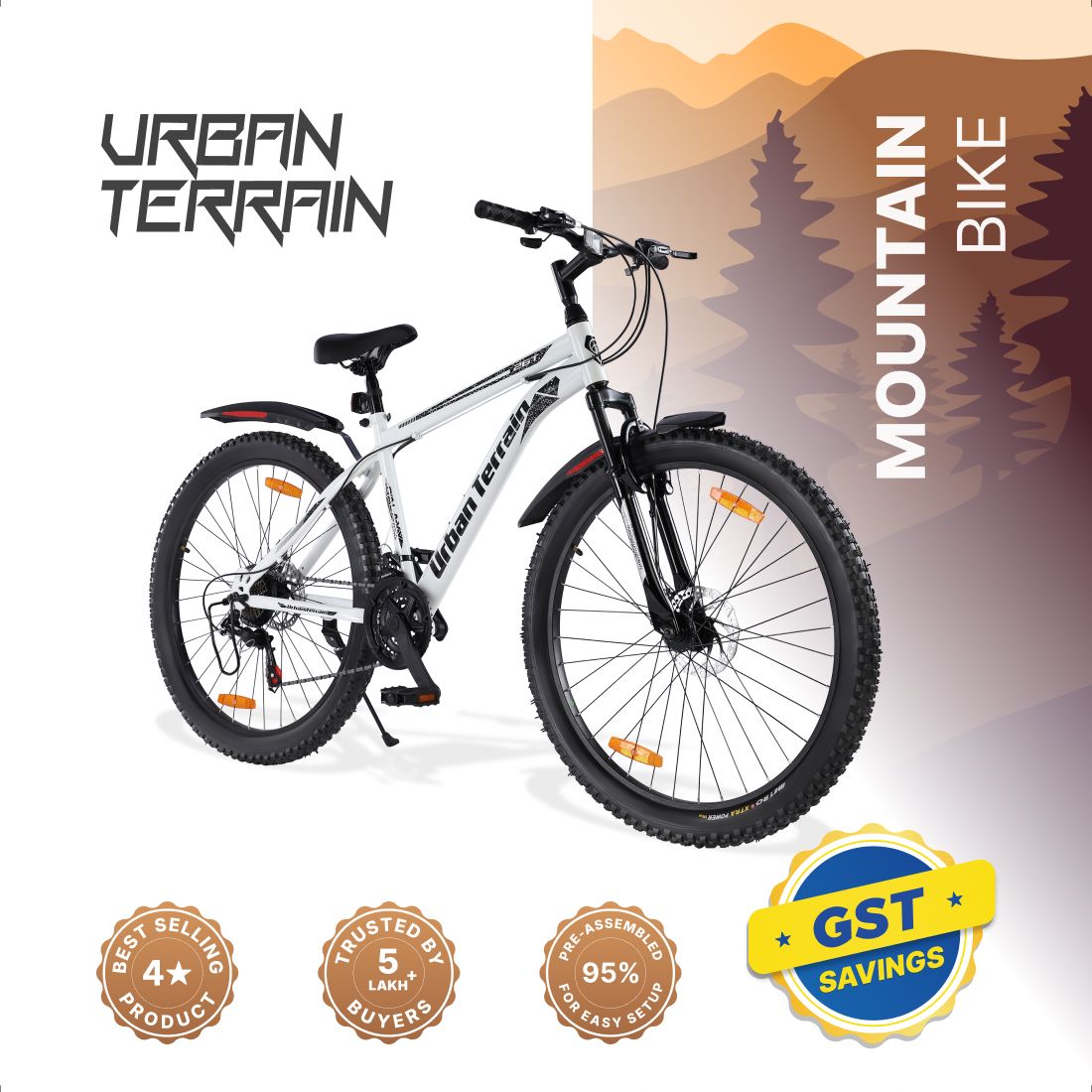 urban terrain Galaxy Ultra 26T High Performance MTB Geared Cycles For Men With Disc Brake 26 T (inch) Road Cycle-picture-13