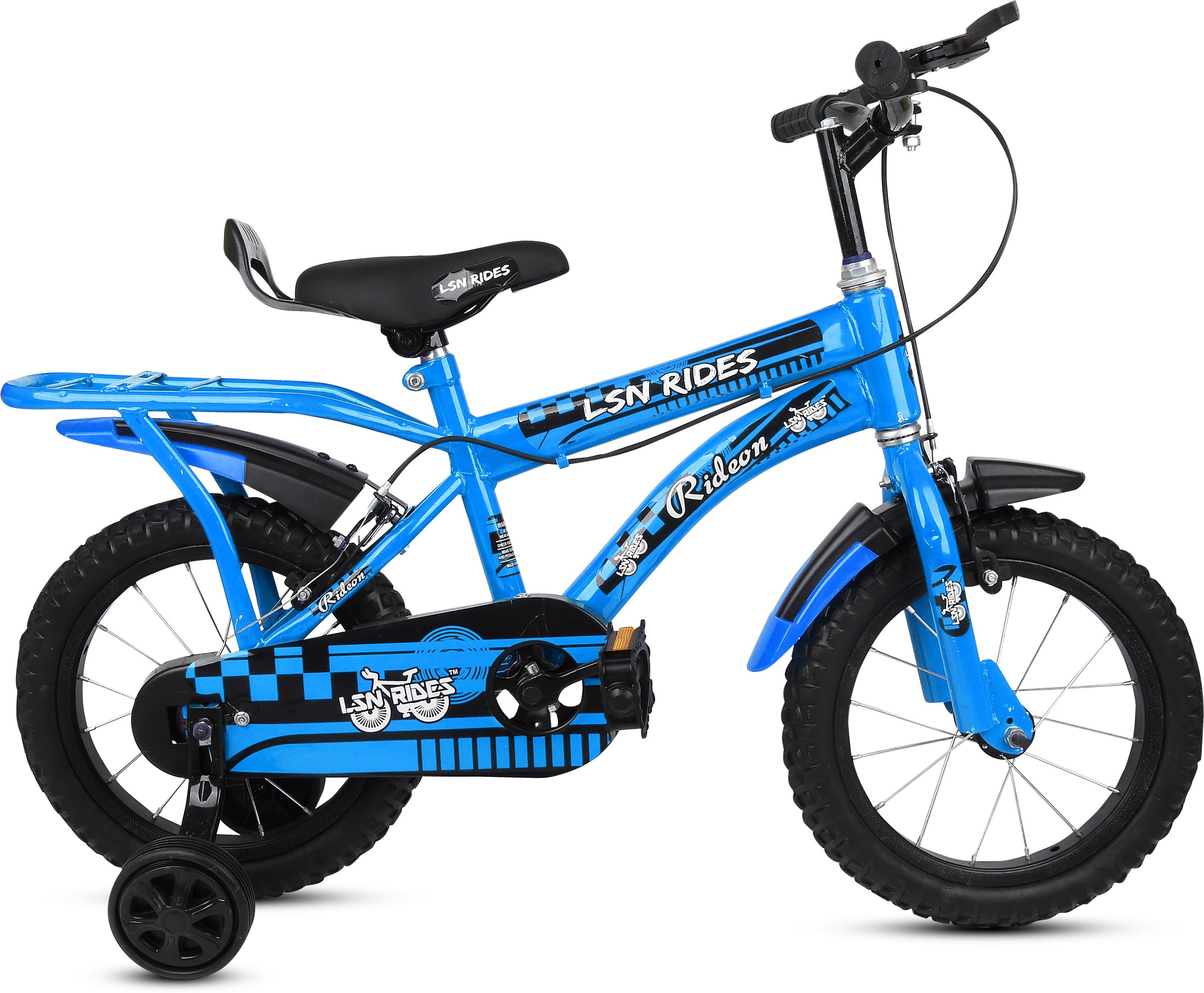 14T RIDEON WITH CARRIER FOR KIDS STEEL RIM || BICYCLE FOR GIRLS AND BOYS 14 T (inch) BMX Cycle-image-40