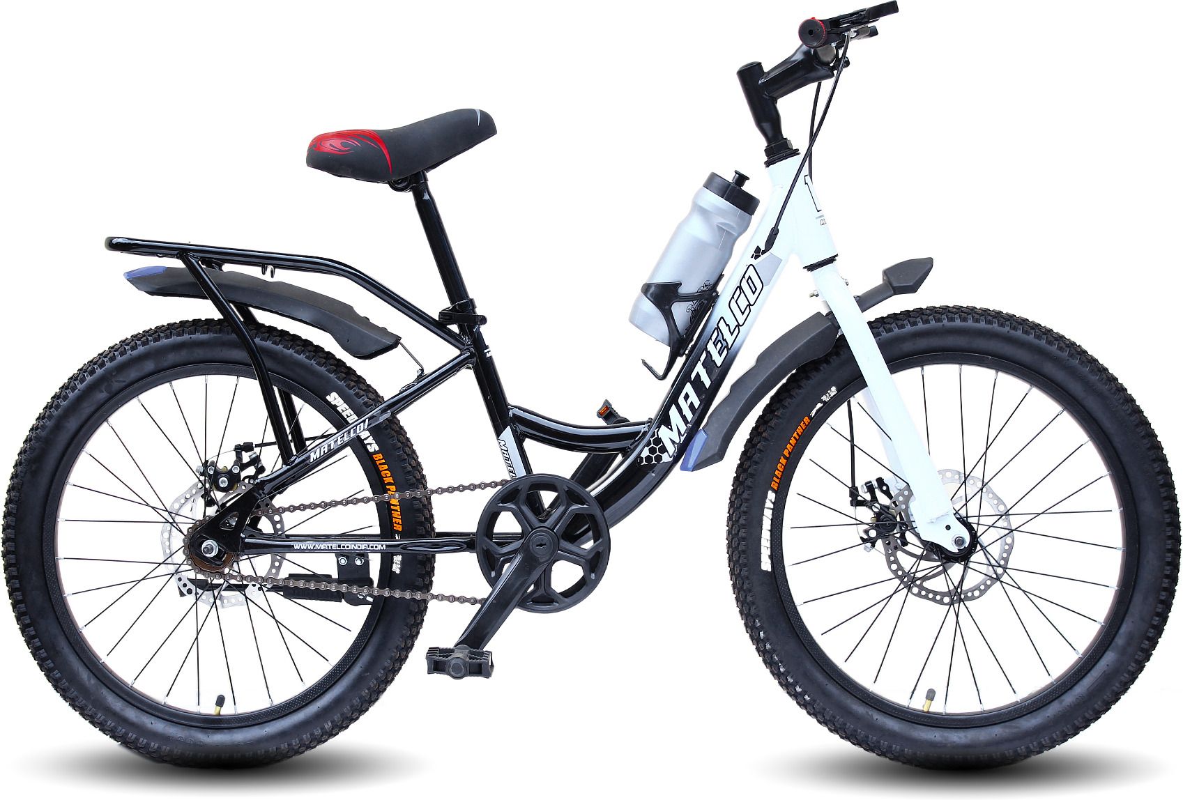 ULTRA PRO 2O INCH KIDS CYCLE WITH CARRIER AND DISC BRAKE KIDS CYCLE BLACK 20 T (inch) Mountain Cycle-image-30
