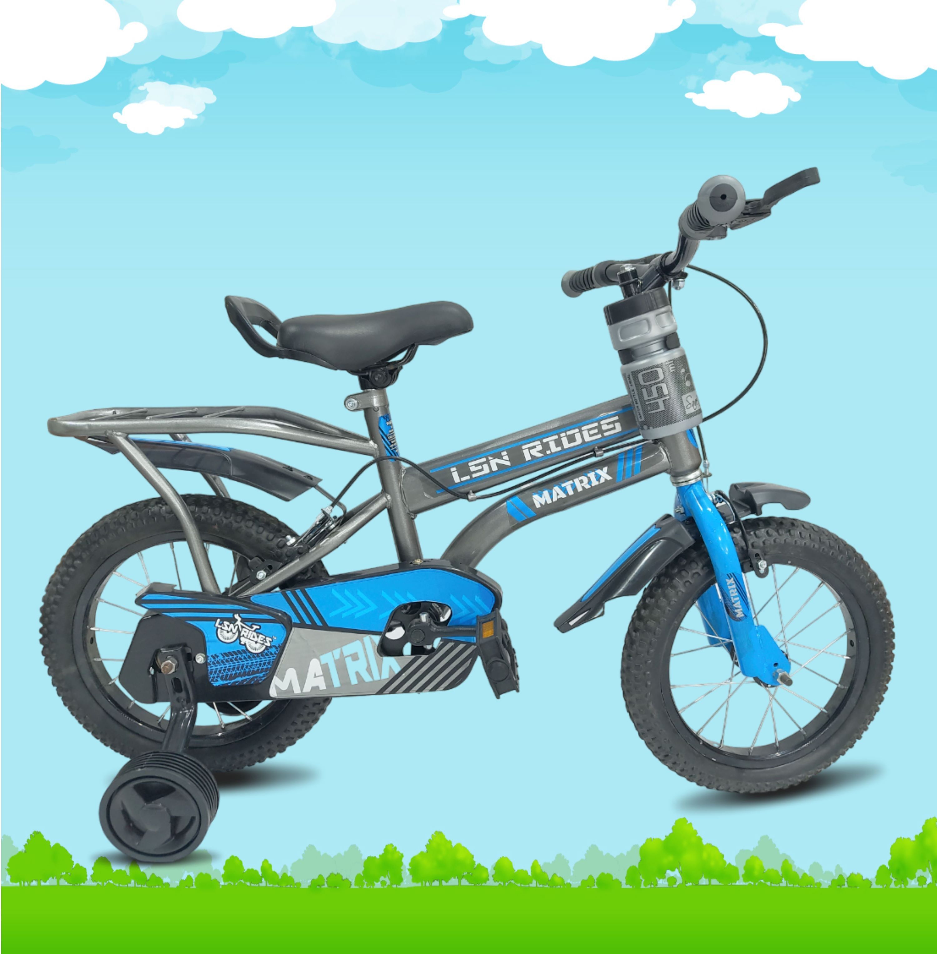 14T MATRIX BLUE WITH SIPPER FOR 2-5 YEARS KIDS 14 T (inch) BMX Cycle-image-2