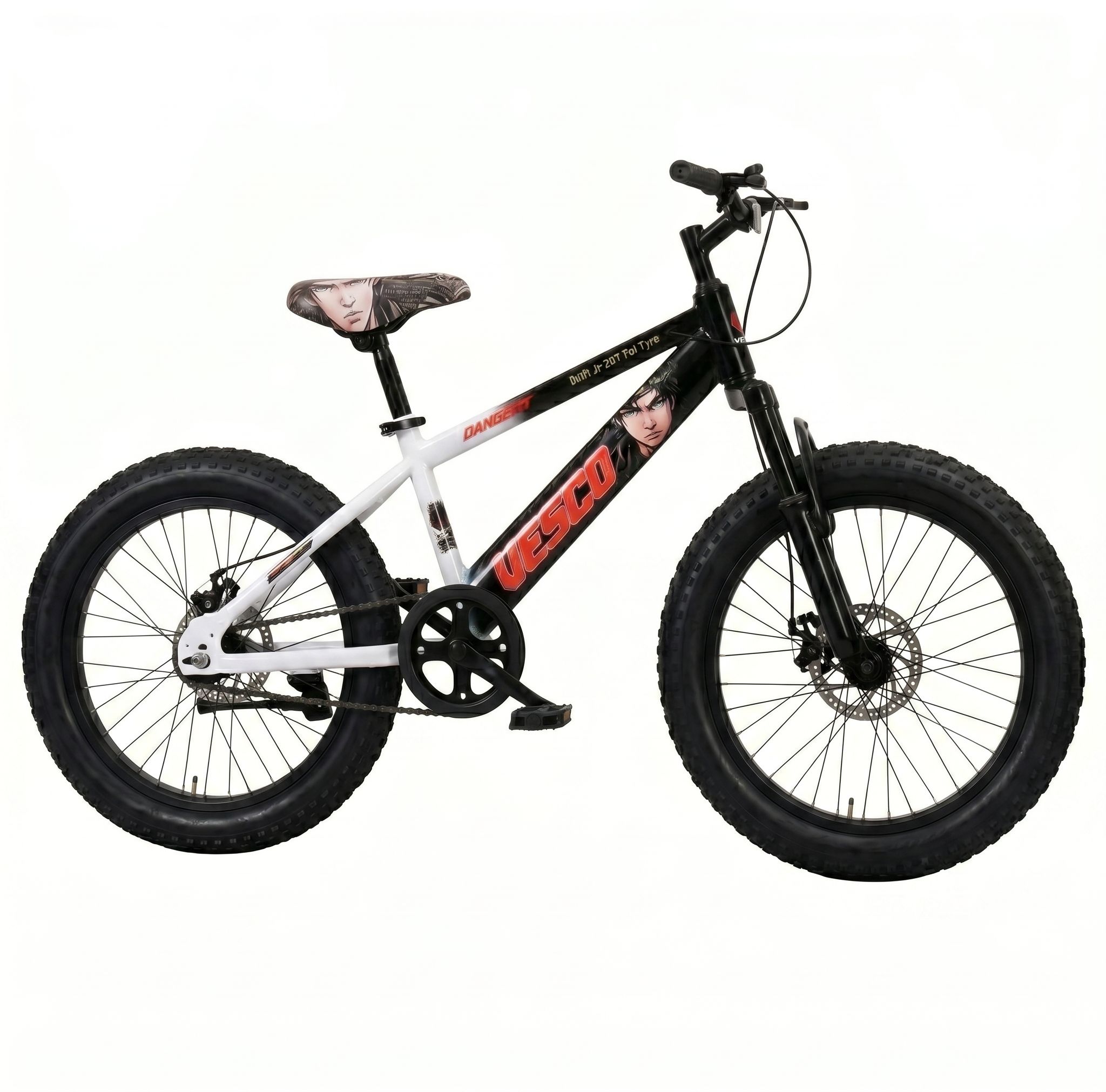 Drift Jr 20T Fat Tyre Kids Cycle for Boys, Front Suspension, 7-10 Years 20 T (inch) Fat Tyre Cycle-image-33