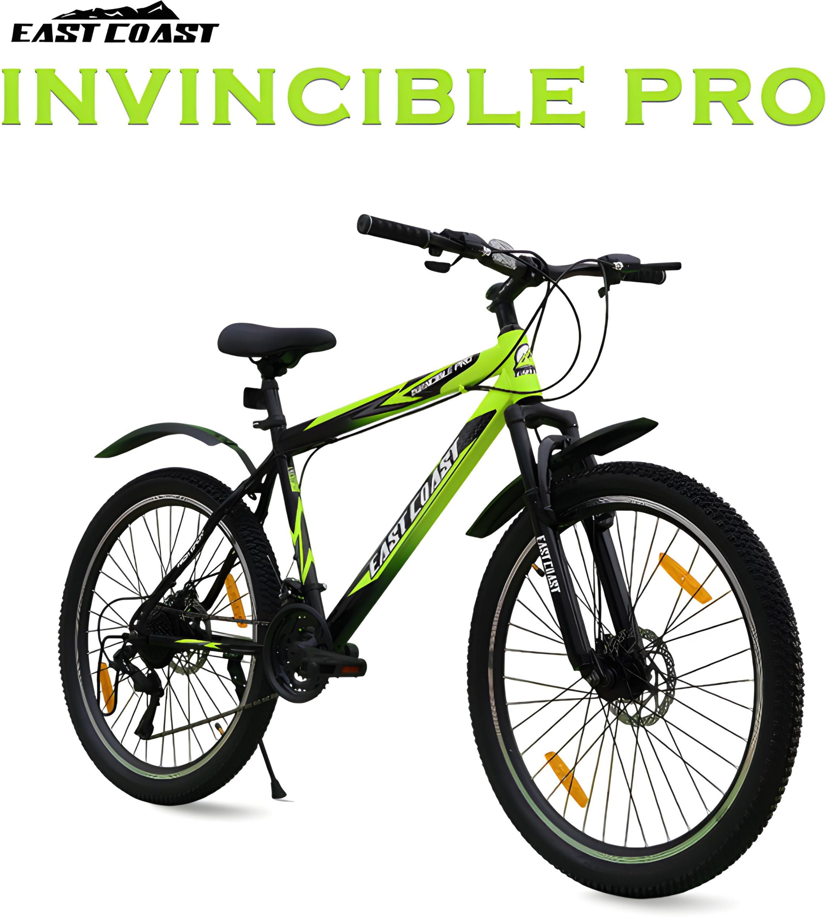 INVINCIBLE PRO 21 SPEED /Hardtail 26 T Mountain 21 Gear Green 26 T (inch) Mountain Cycle-image-3
