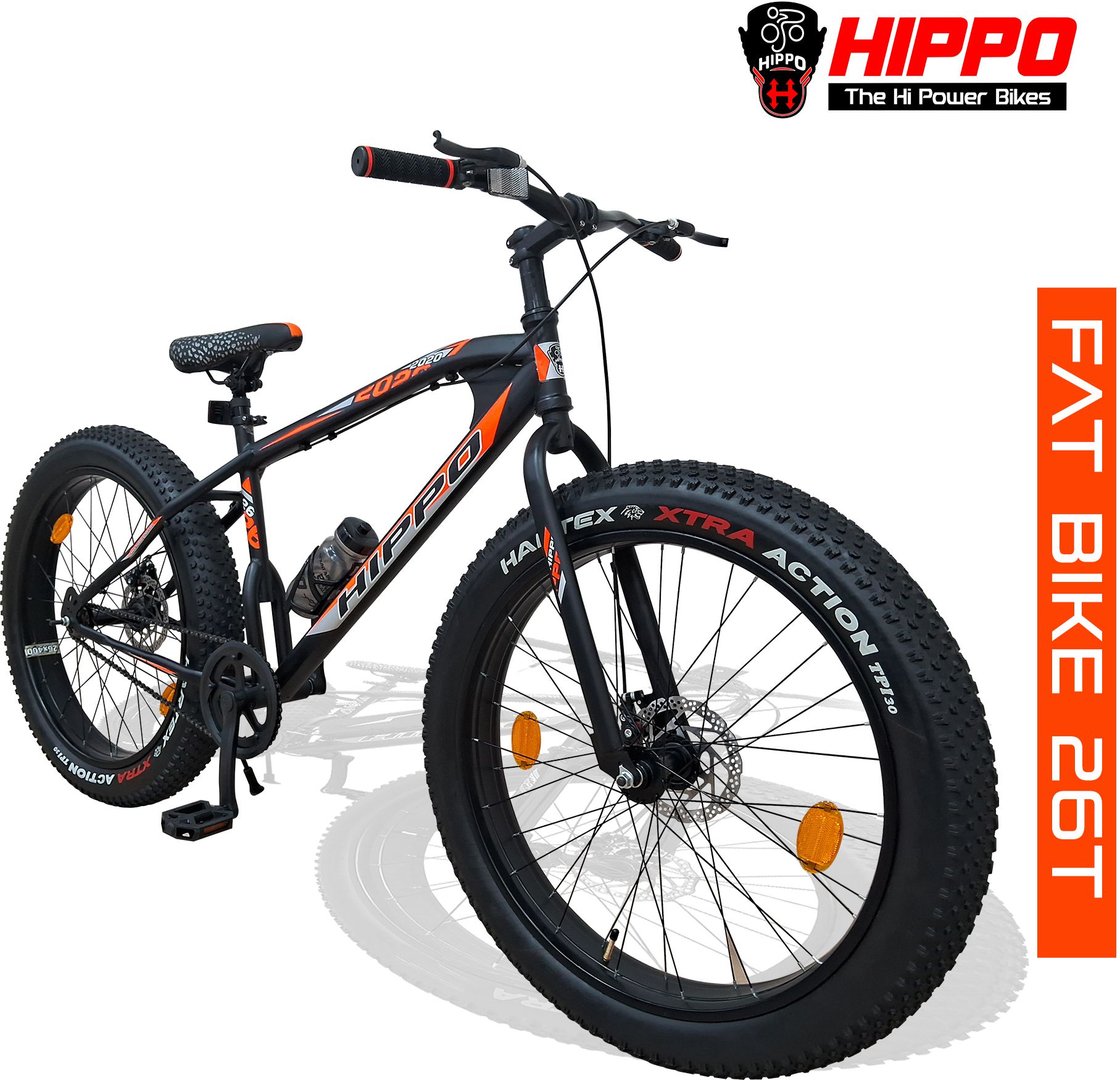 2020 All-Terrain Fat Bike with Rigid Fork, Dual Disc Brakes, Single-Speed 26 T (inch) Fat Tyre Cycle-image-33