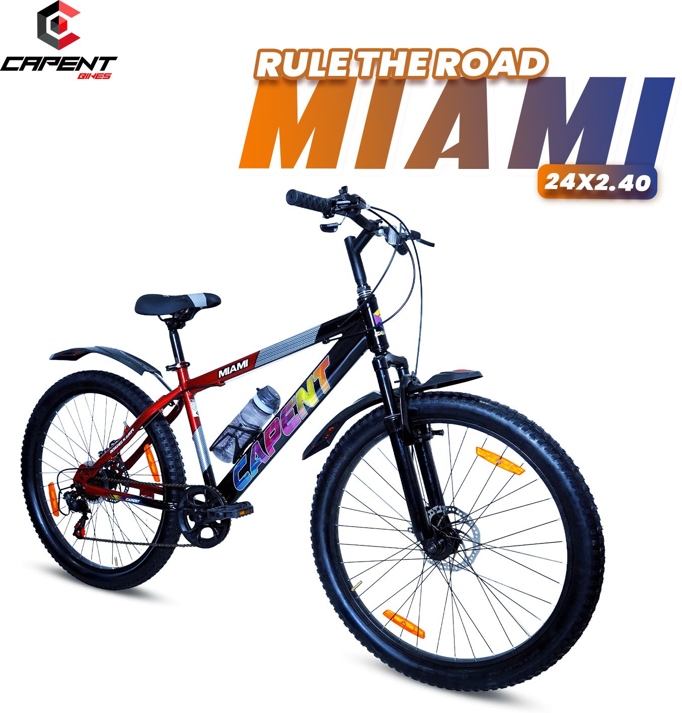 MIAMI 7 Speed Geared Mountain/MTB Cycle for Boys/Girls 24 T (inch) Mountain Cycle-image-31