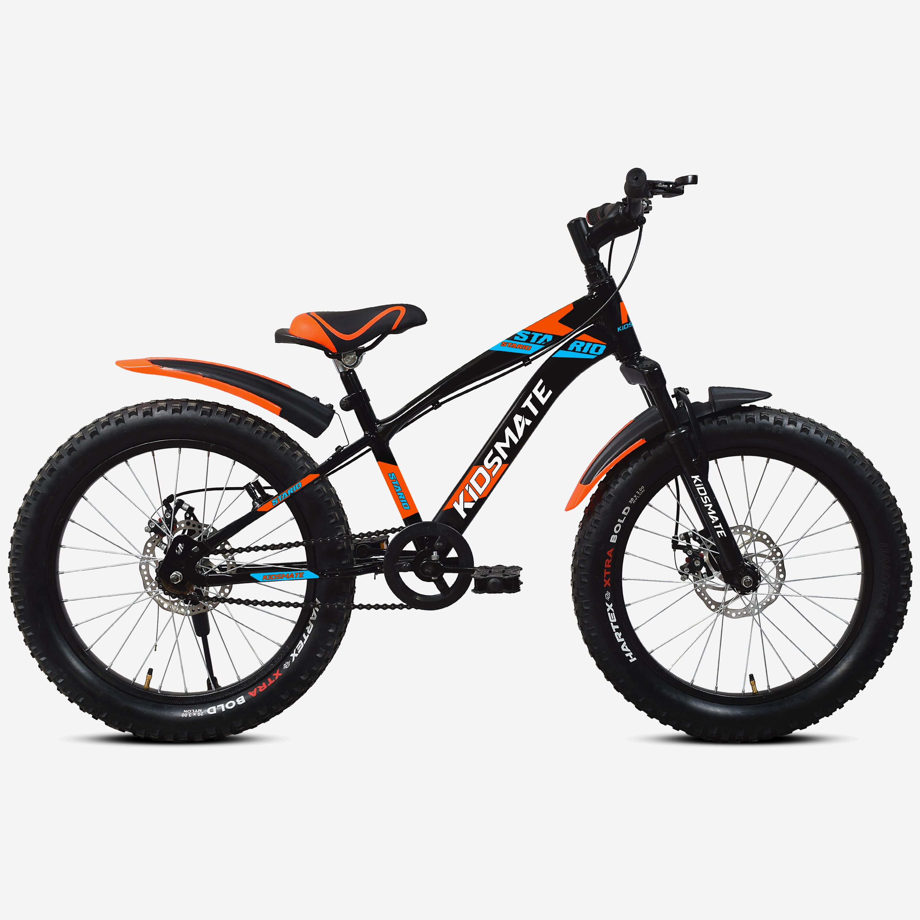 kidsmate Stario 2.0 Fat Bike 20 x 300 Kids Cycle with Front Suspension & Dual Disc Brake, 20 T (inch) Road Cycle-picture-30