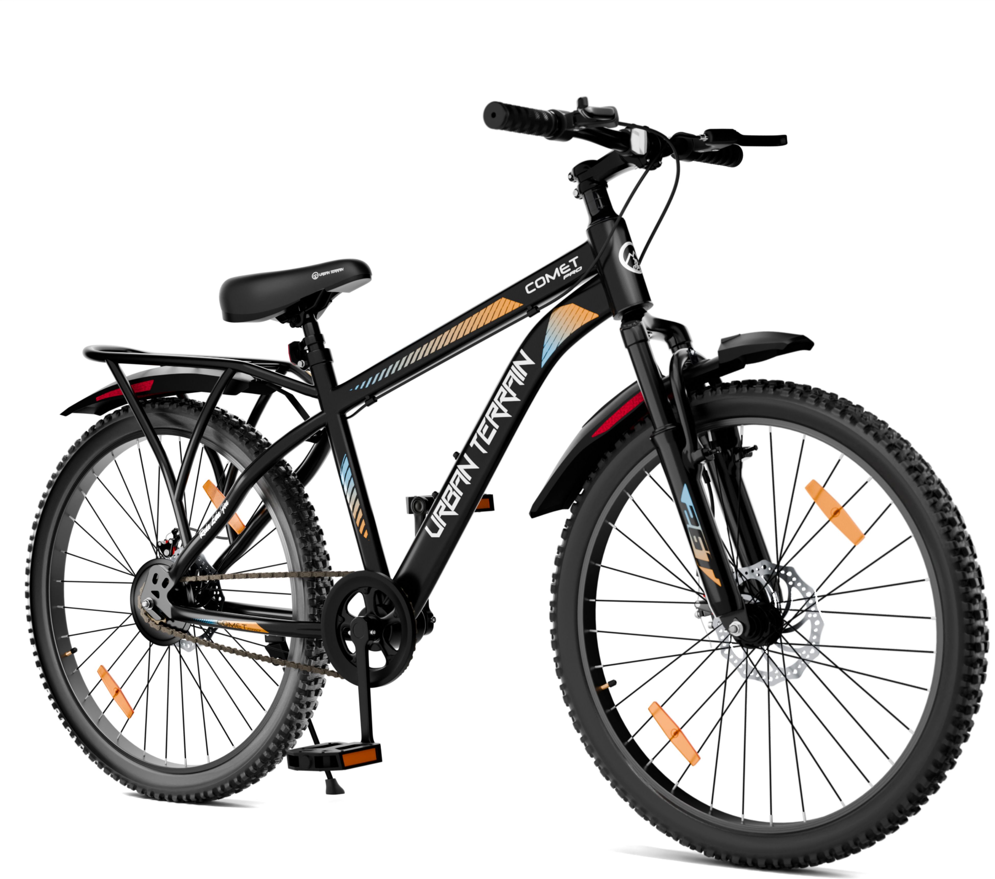 urban terrain Comet Pro 26T Mountain Cycles with inbuilt carriers & Dual disc brake 26 T (inch) Road Cycle-picture-9