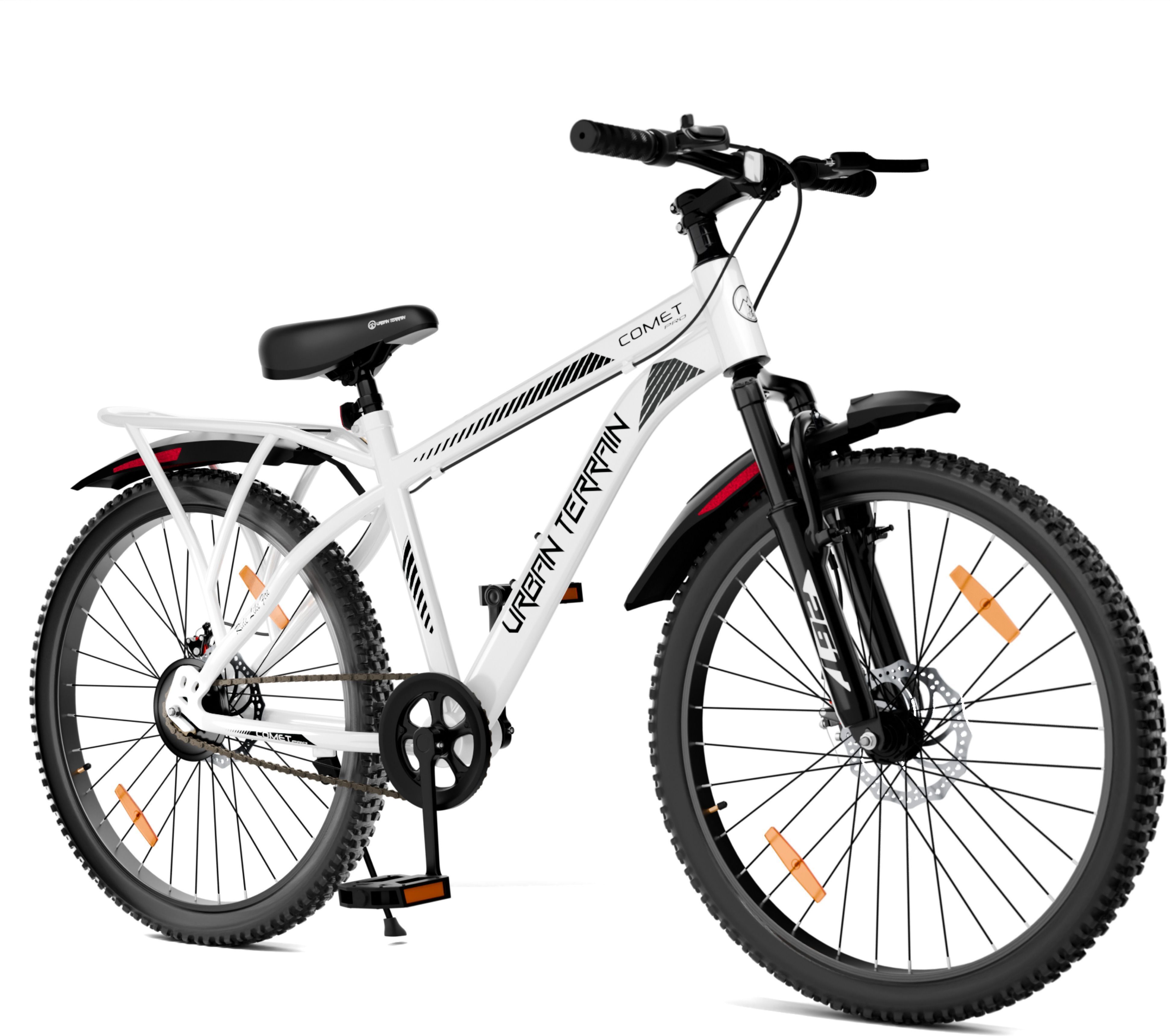 urban terrain Comet Pro 26T Mountain Cycles with inbuilt carriers & Dual disc brake 26 T (inch) Road Cycle-picture-8