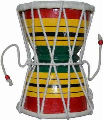 shrikavi Handmade Damru Hand Percussion Handmade (4 Inch) Lord Shiva damroo Damaru Damaru-image-16