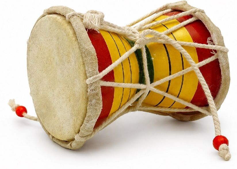 Adiguru Traditional Shiv Damru 15 Cm (6 no) Wooden Craftsmanship, Easy Grip & Durable Damaru-picture-42