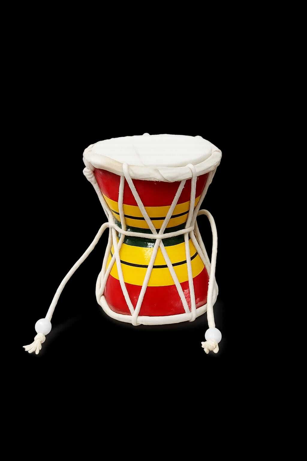 SAPTAMBU Handmade Wooden Damroo (Damru) - Lord Shiva Musical Prayer Drum Damaru-picture-11
