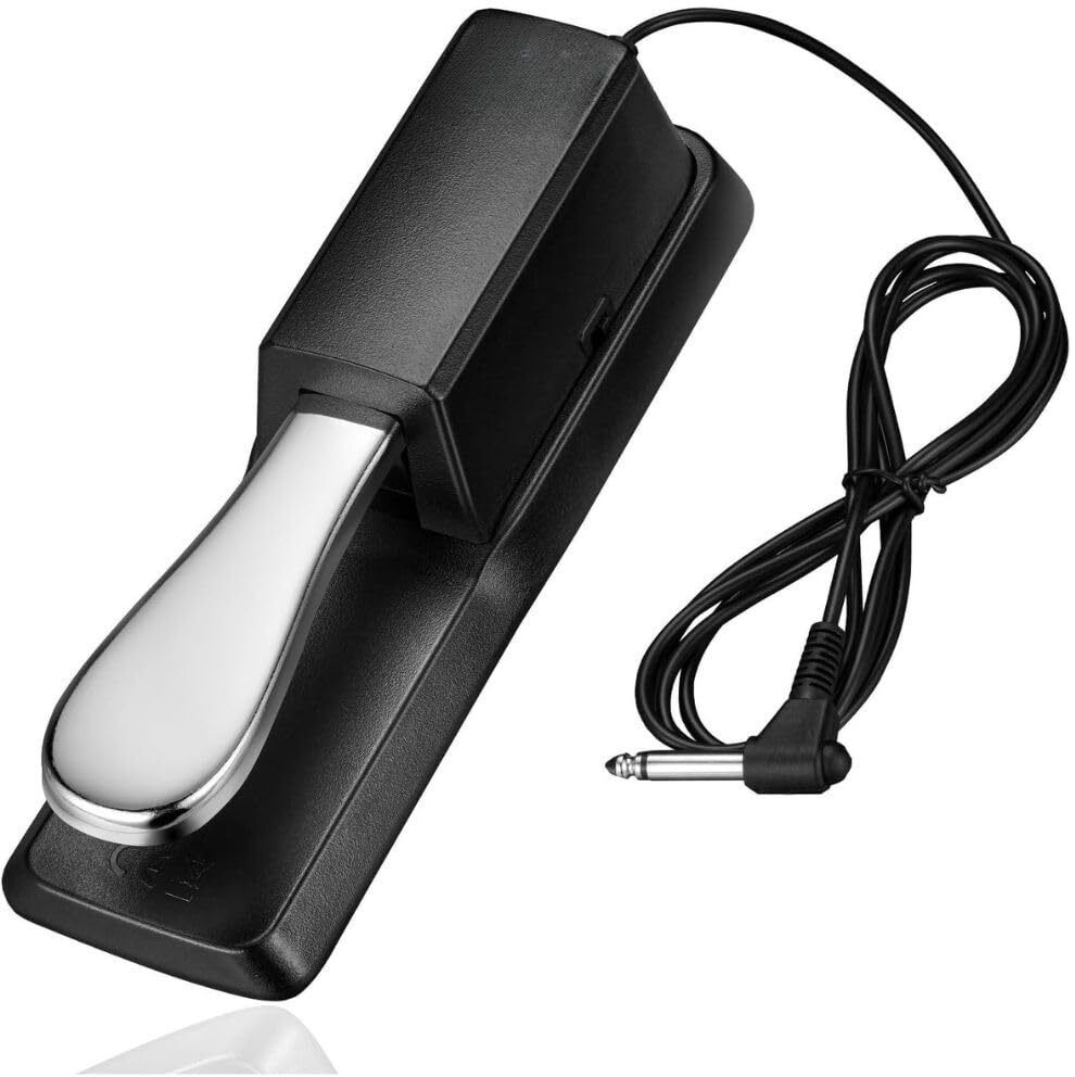 Sustain Pedal for Keyboard Universal, Premium Sustain Pedal, TRS Adapter –Compatible with Digital Pianos, MIDI Keyboards, Synthesizers & More Analog Synth-image-37