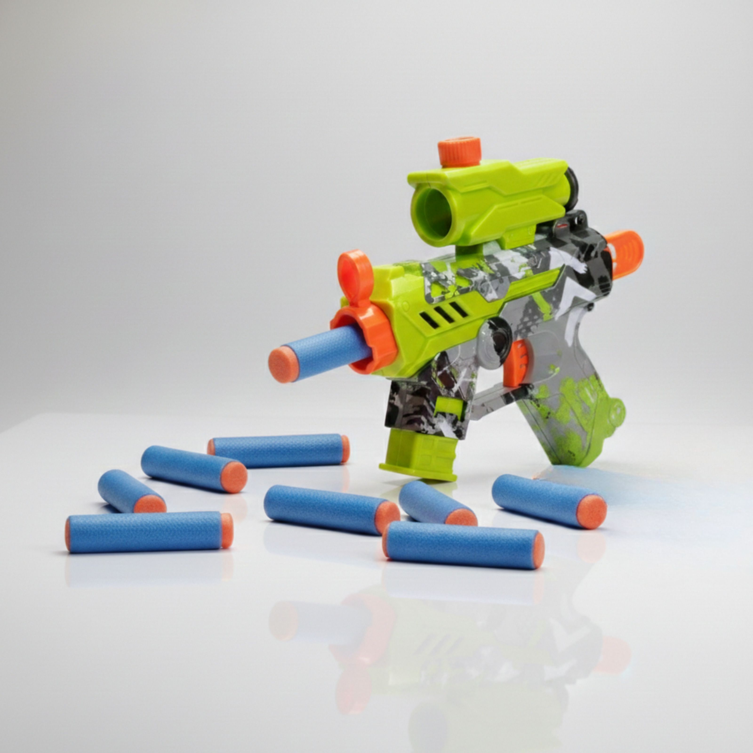 claptales Soft Bullet Toy Gun for Kids | Long-Range Foam Dart Blaster | 18 CM Soft Tip Dart-picture-29
