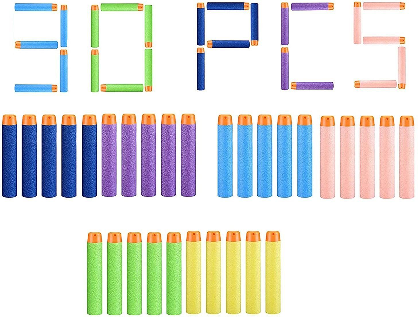 Colourful Soft Foam Dart for Nerf Refill Darts for N-Stike _30pis_multicolour Soft Tip Dart