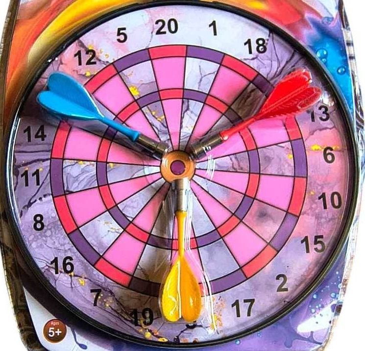 thoshinitraders Magnetic Dart Game (Random colour), 3 Darts with Magnetic Board, 5+ Years Steel Tip Dart-picture-33