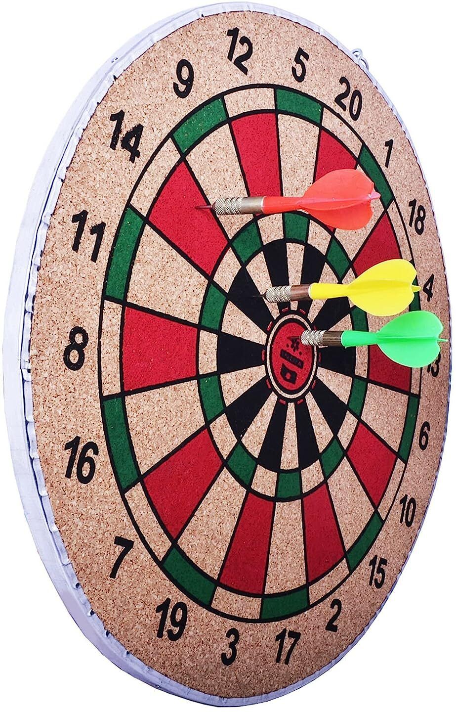 arrowmax Real Cork Wooden Double Sided Dart Board Family Game Set with 3 Steel Tip Steel Tip Dart-picture-31