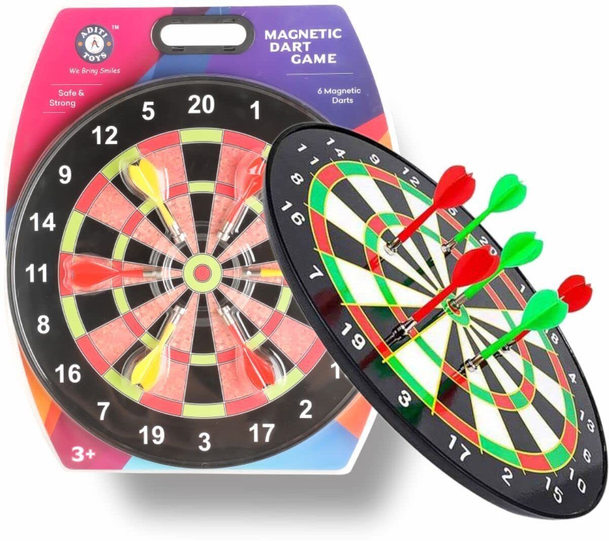 aditi toys Magnetic Dartboard with 6 Soft Darts, Suitable for Kids Soft Tip Dart-picture-14